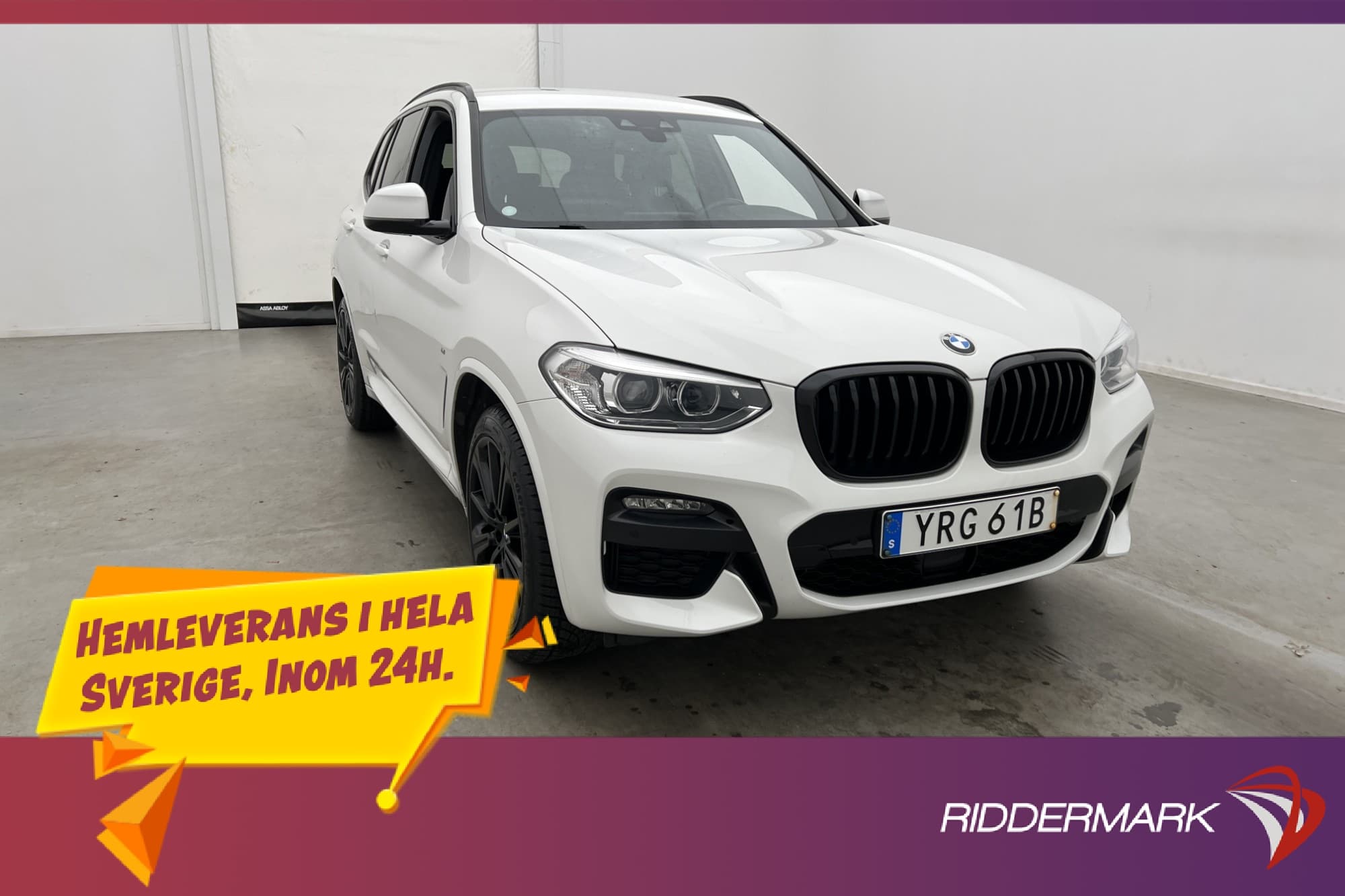 BMW X3 xDrive20d 190hk M Sport Dragkrok CarPlay Display-Key