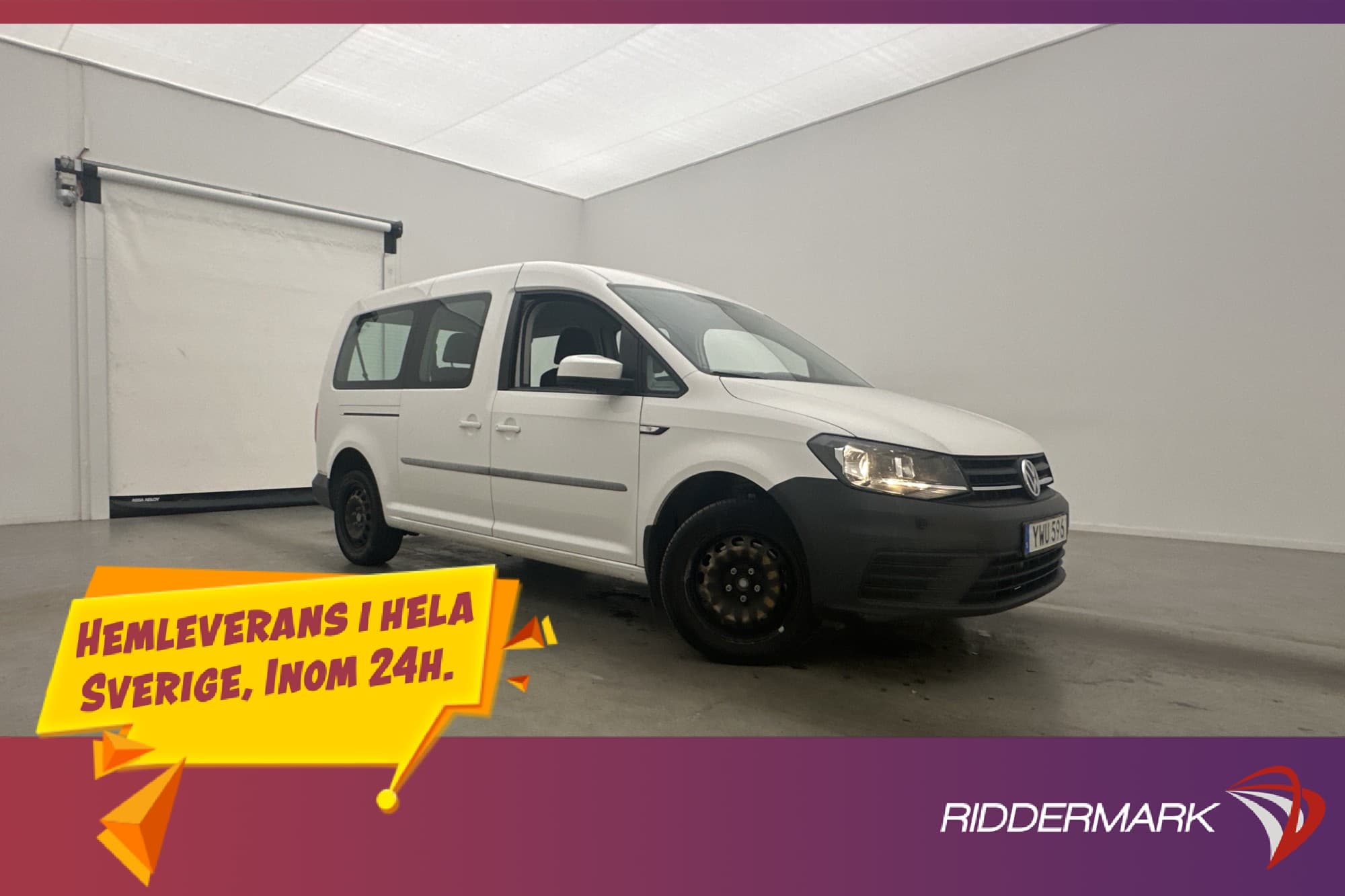 Volkswagen Caddy Maxi Life 2.0TDI M/K-Värm Drag 7-Sits Moms