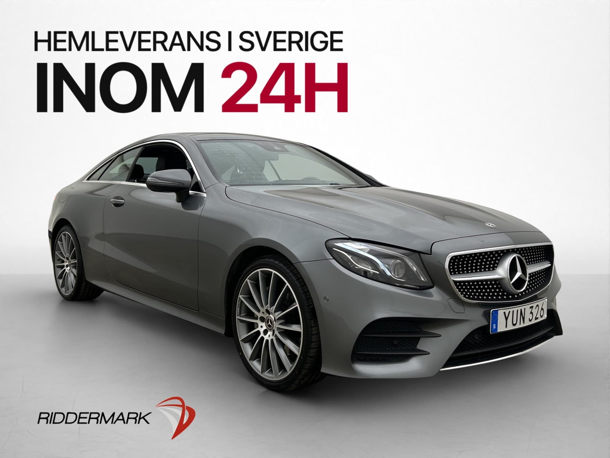 Mercedes-Benz E 220 d 4M AMG Pano Värmare Kamera Skinn
