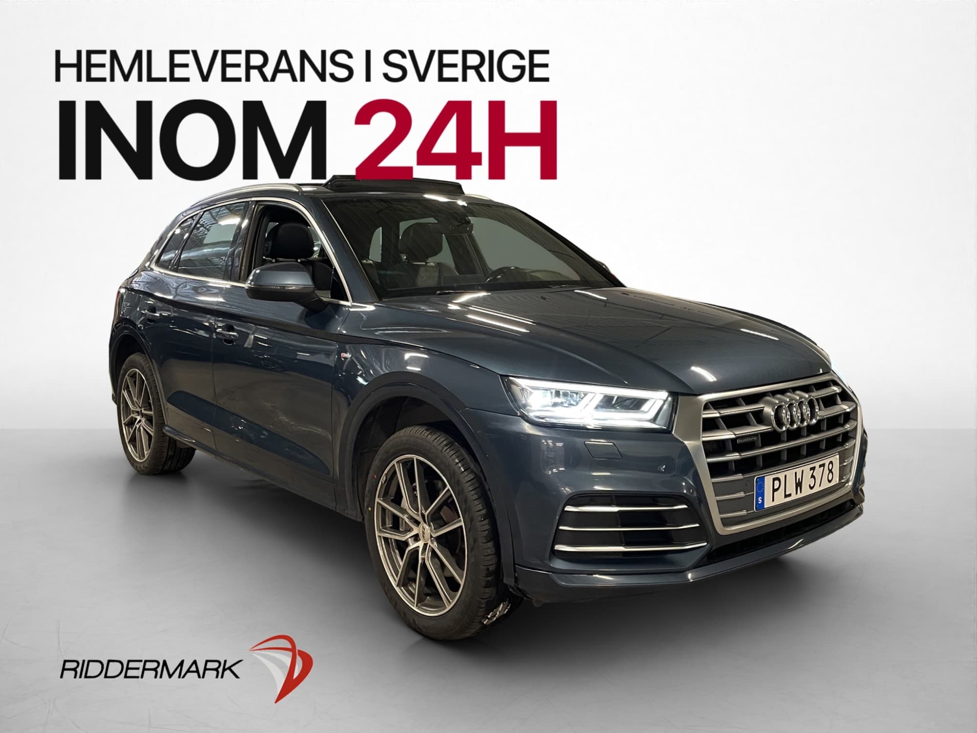 Audi Q5 2.0 TDI Q S-Line Pano B&O Cockpit Navi Halvskinn