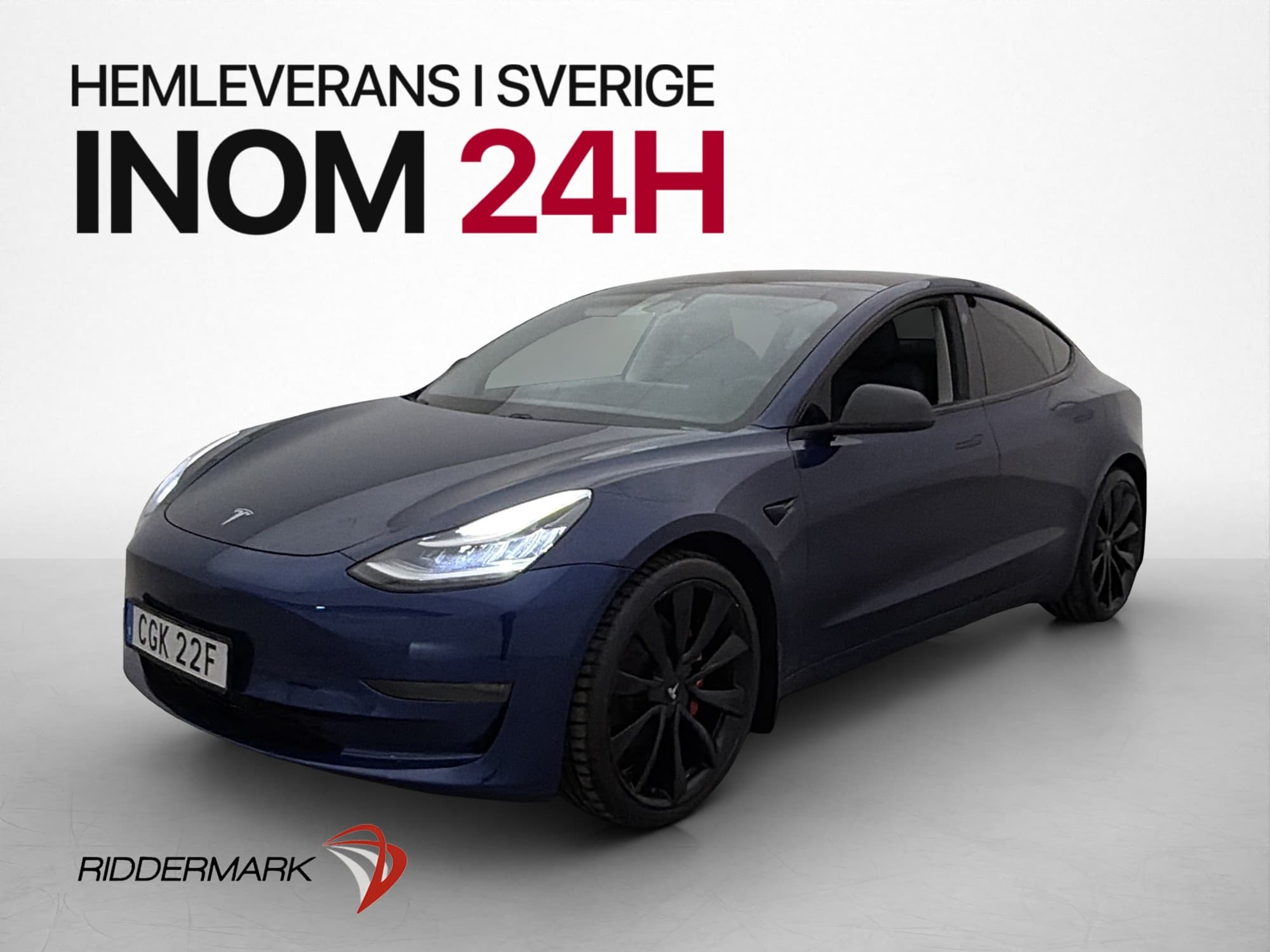 Tesla Model 3 Long Range AWD Autopilot Svensksåld