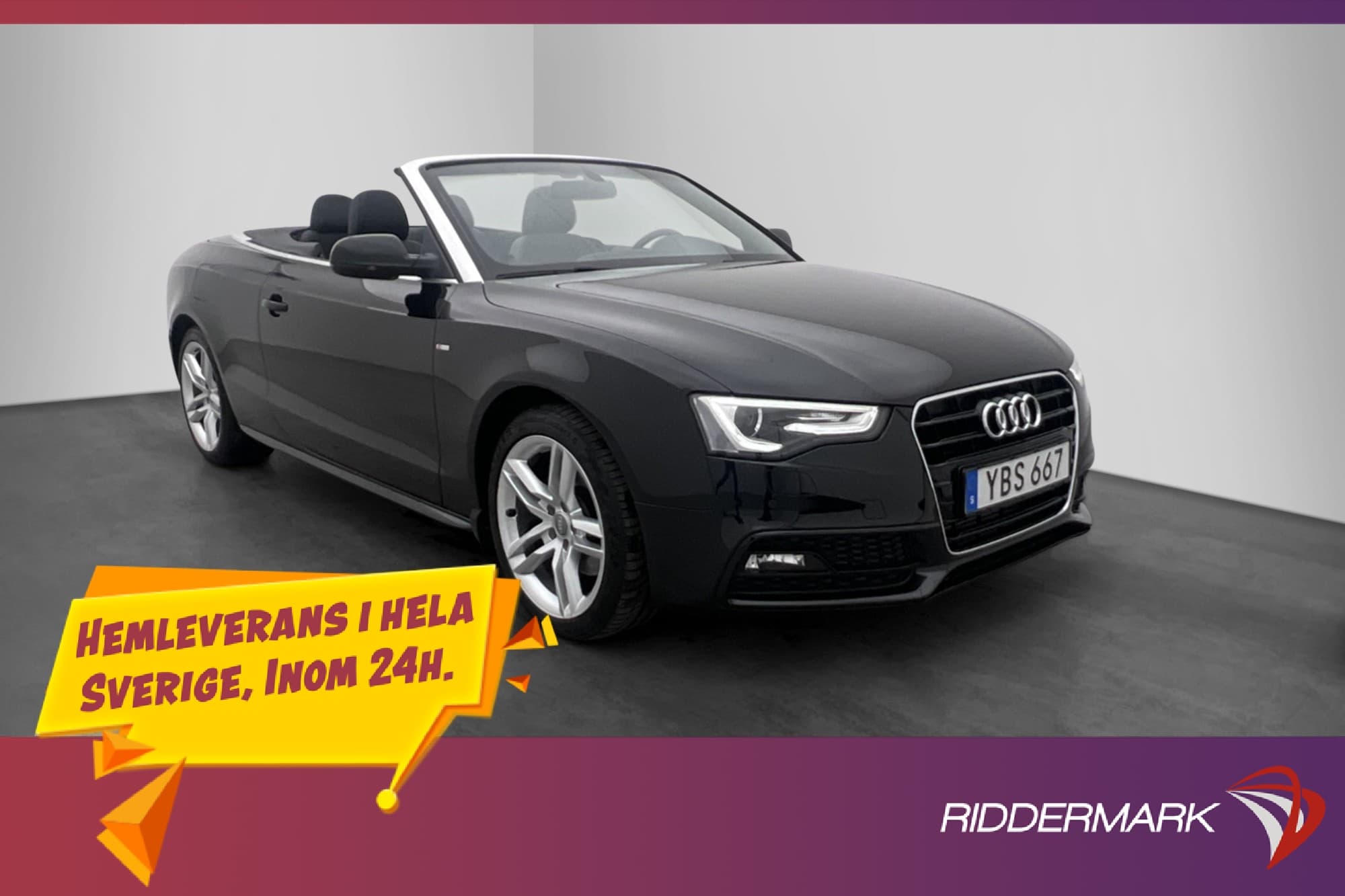 Audi A5 Cabriolet 1.8 TFSI 177hk S-Line Sensorer Sportstolar