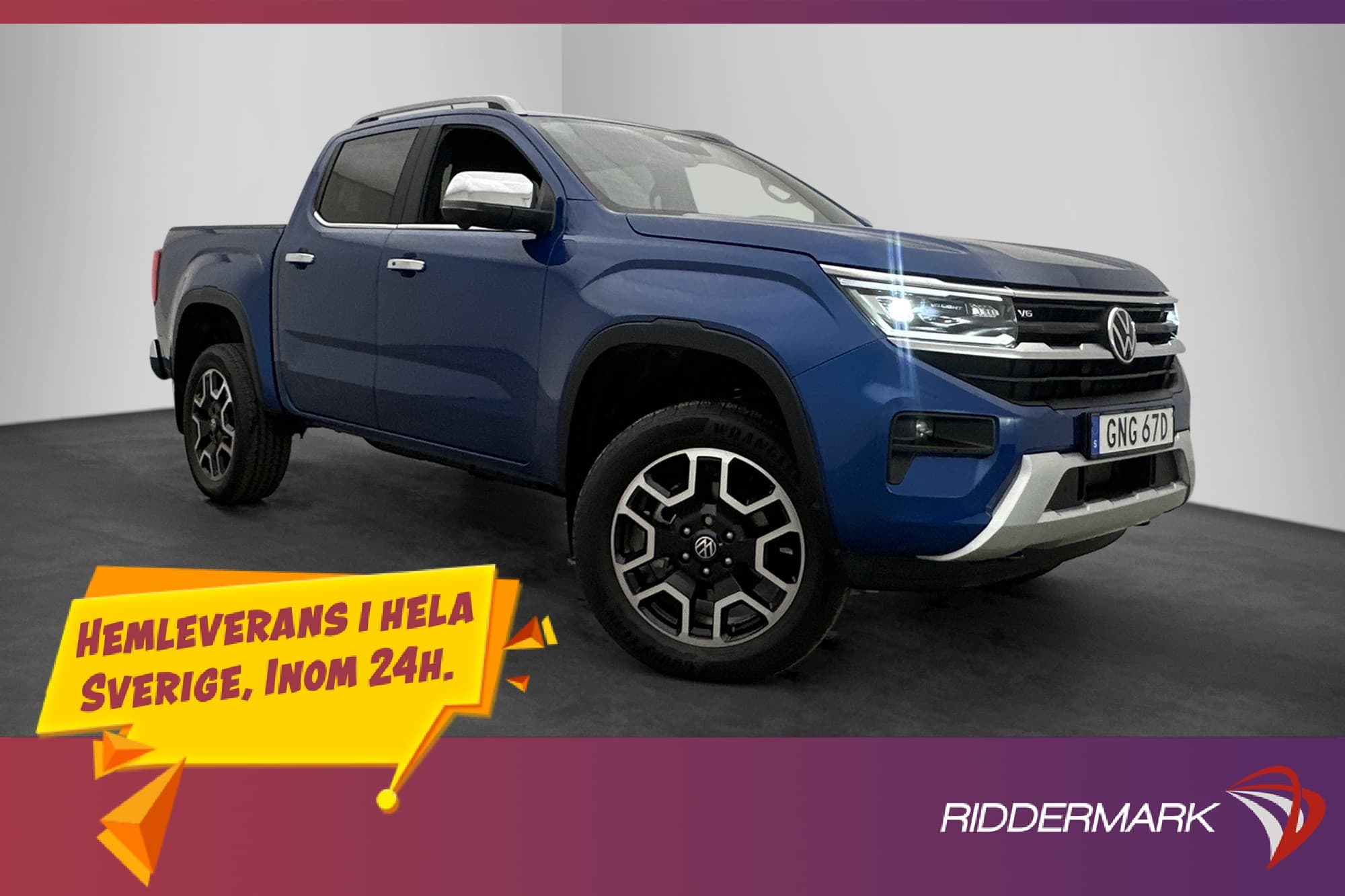 Volkswagen Amarok Style V6 241hk 4M Cockpit Värm Drag Moms