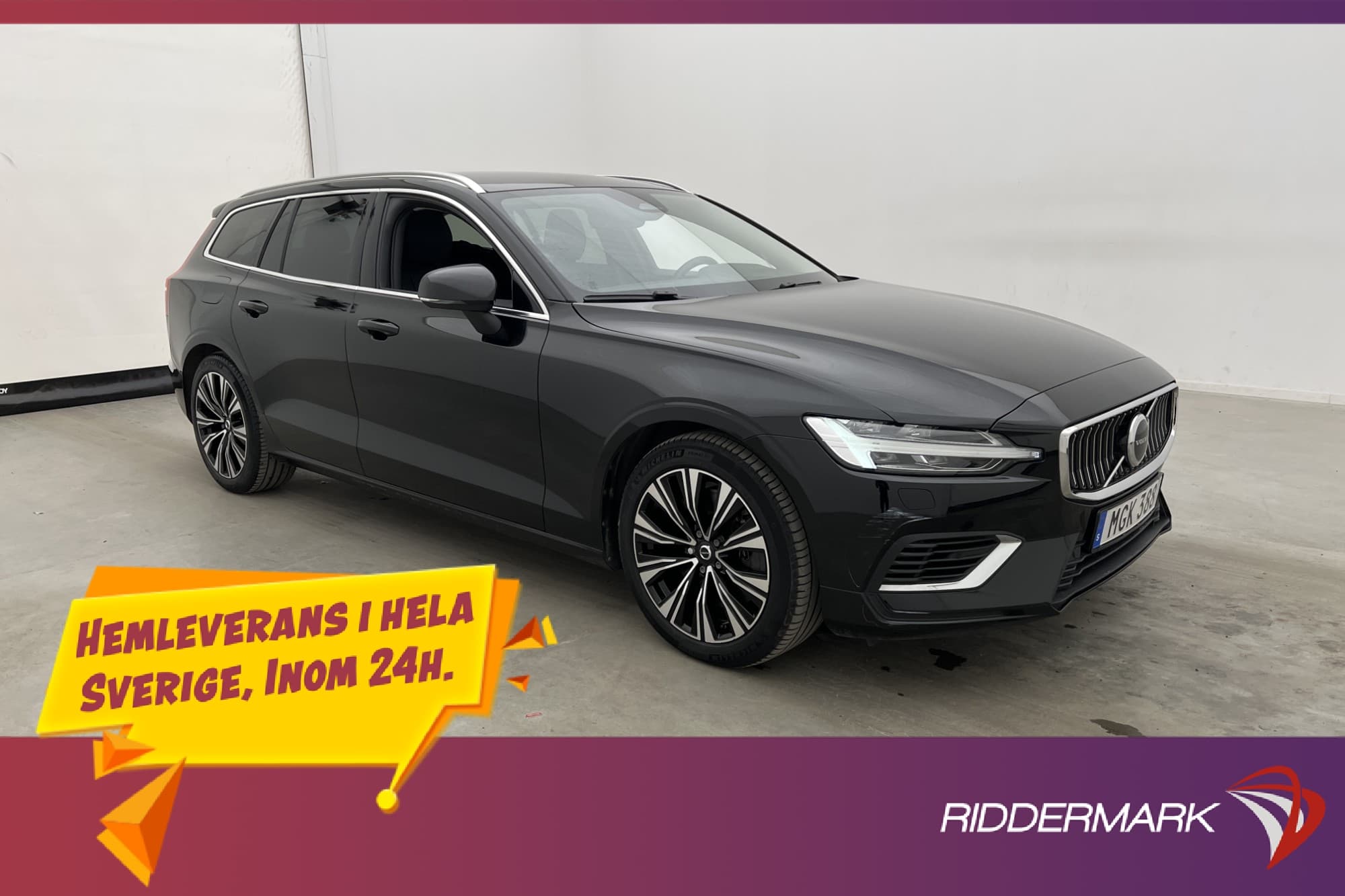 Volvo V60 Recharge T6 AWD Skinn Drag BLIS Long Range MOMS