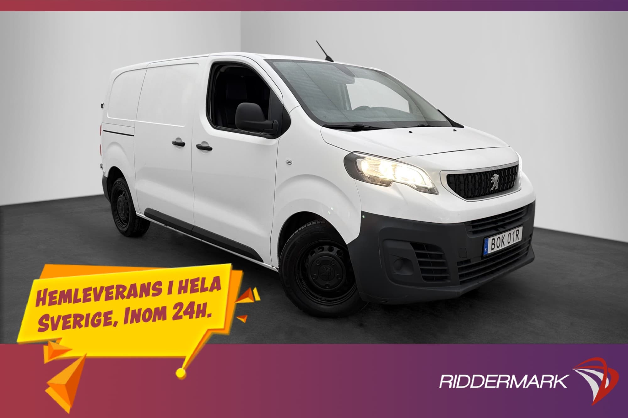 Peugeot Expert L2 177hk Värmare 3-Sits Dragkrok PDC Moms