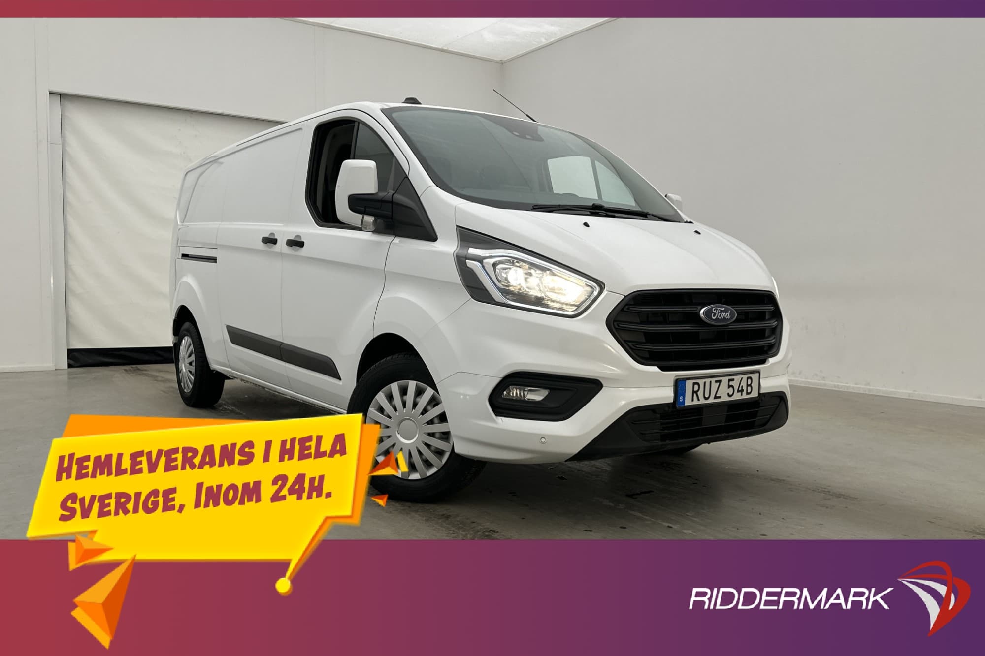 Ford Transit Custom L2 130hk Värmare Dragkrok B-Kamera Moms