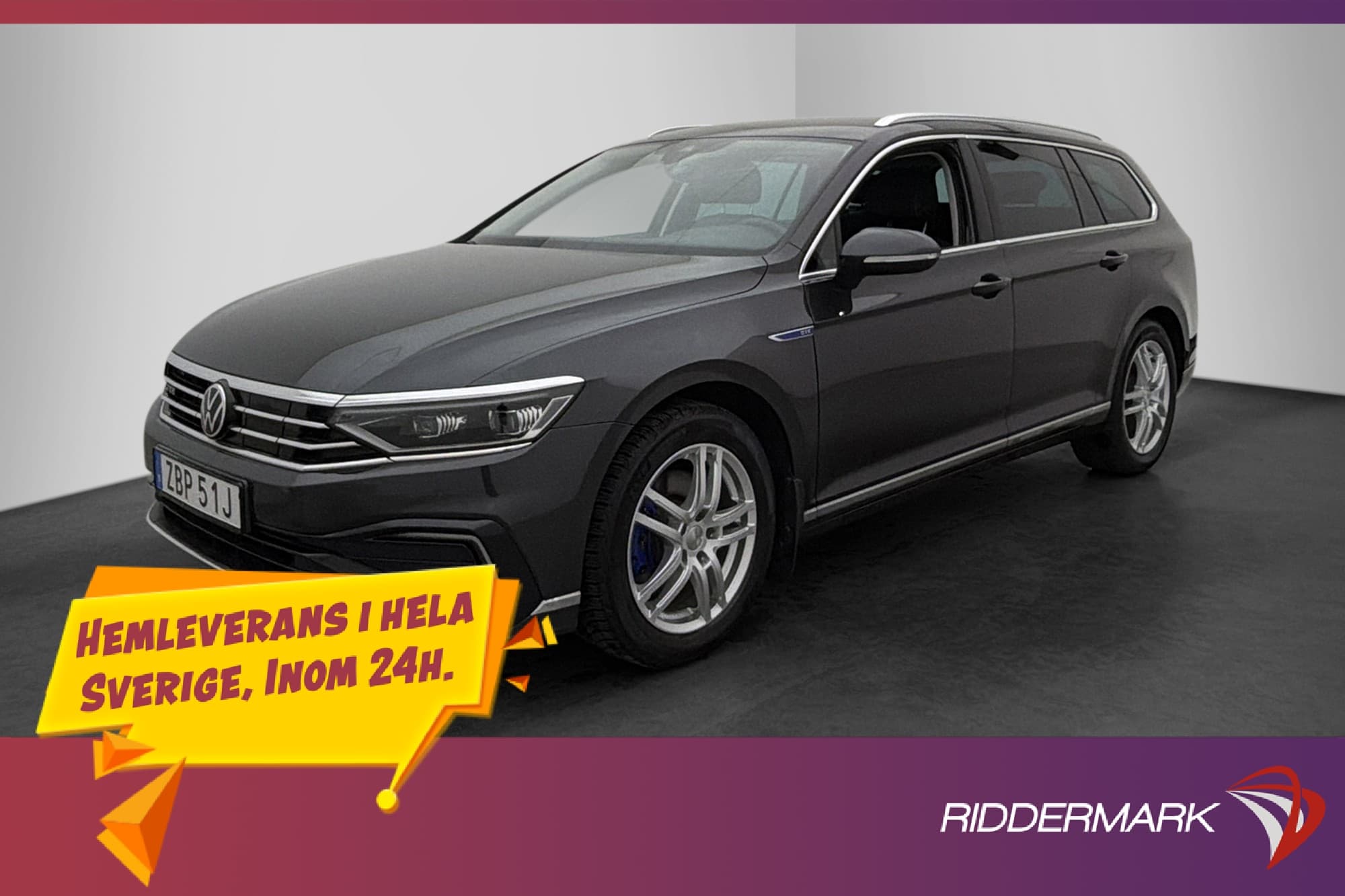 Volkswagen Passat GTE 218hk Dragkrok Kamera Rattvärm CarPlay