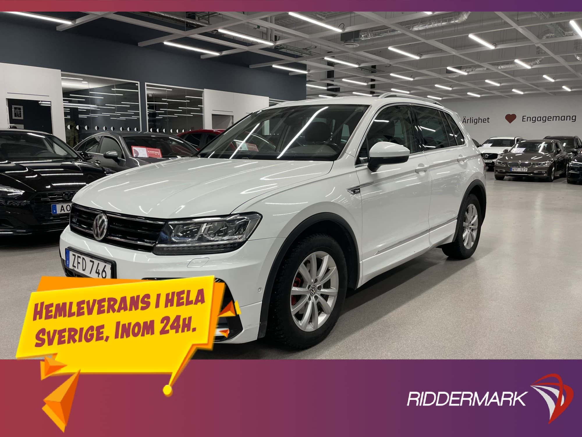 Volkswagen Tiguan 1.4 4M R-Line Fjärr-Värmare Cockpit Kamera