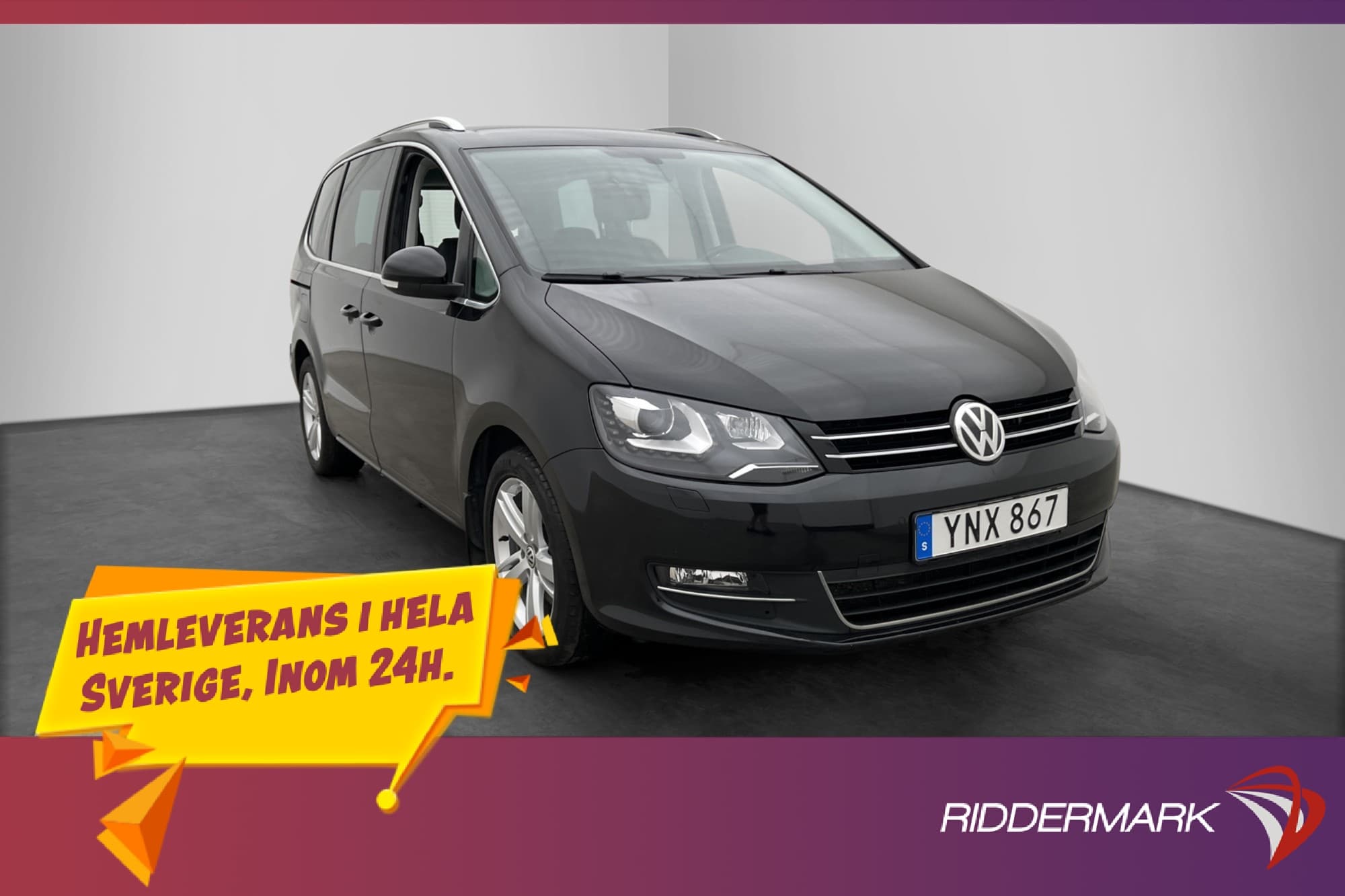 Volkswagen Sharan TDI 4M Premium 7-Sits El-dörrar Värm Drag