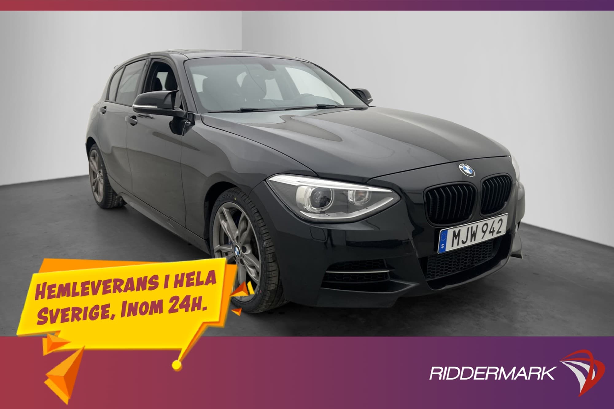 BMW M135i xDrive 320hk Taklucka H/K Skinn Elstolar Sensorer