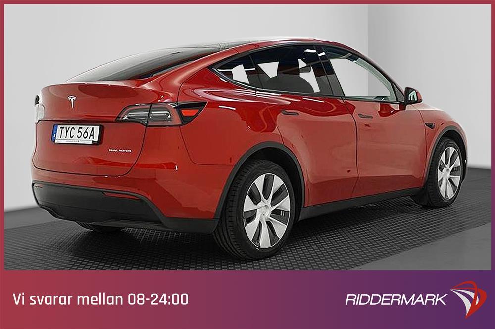 Tesla Model Y Long Range Dual AWD Pano Premium Svensksåld exteriör