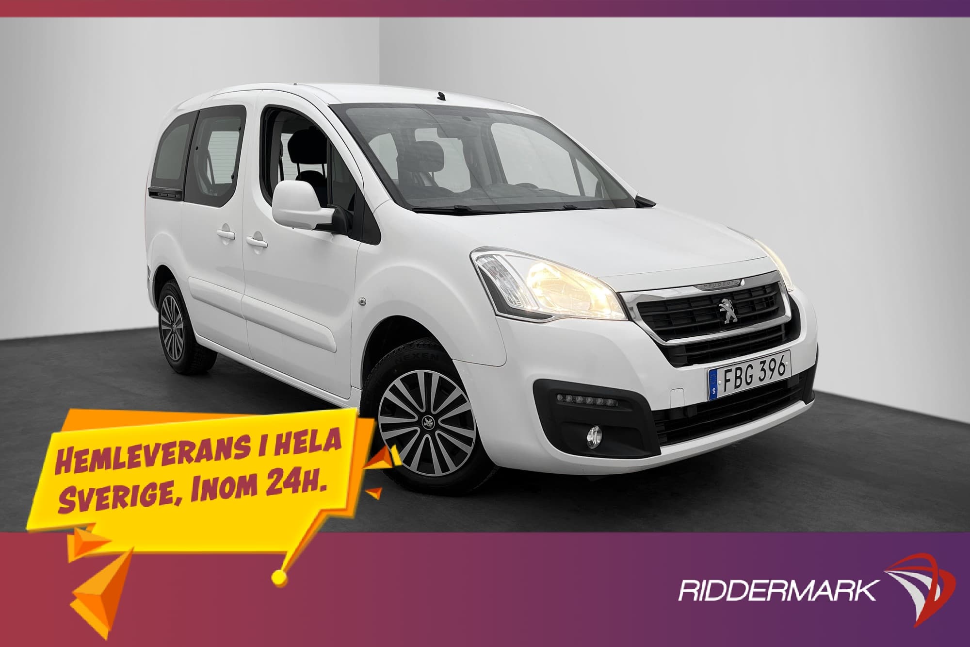 Peugeot partner tepee 1.6HDi 99hk Ny-Kamrem M/K-Värm Drag