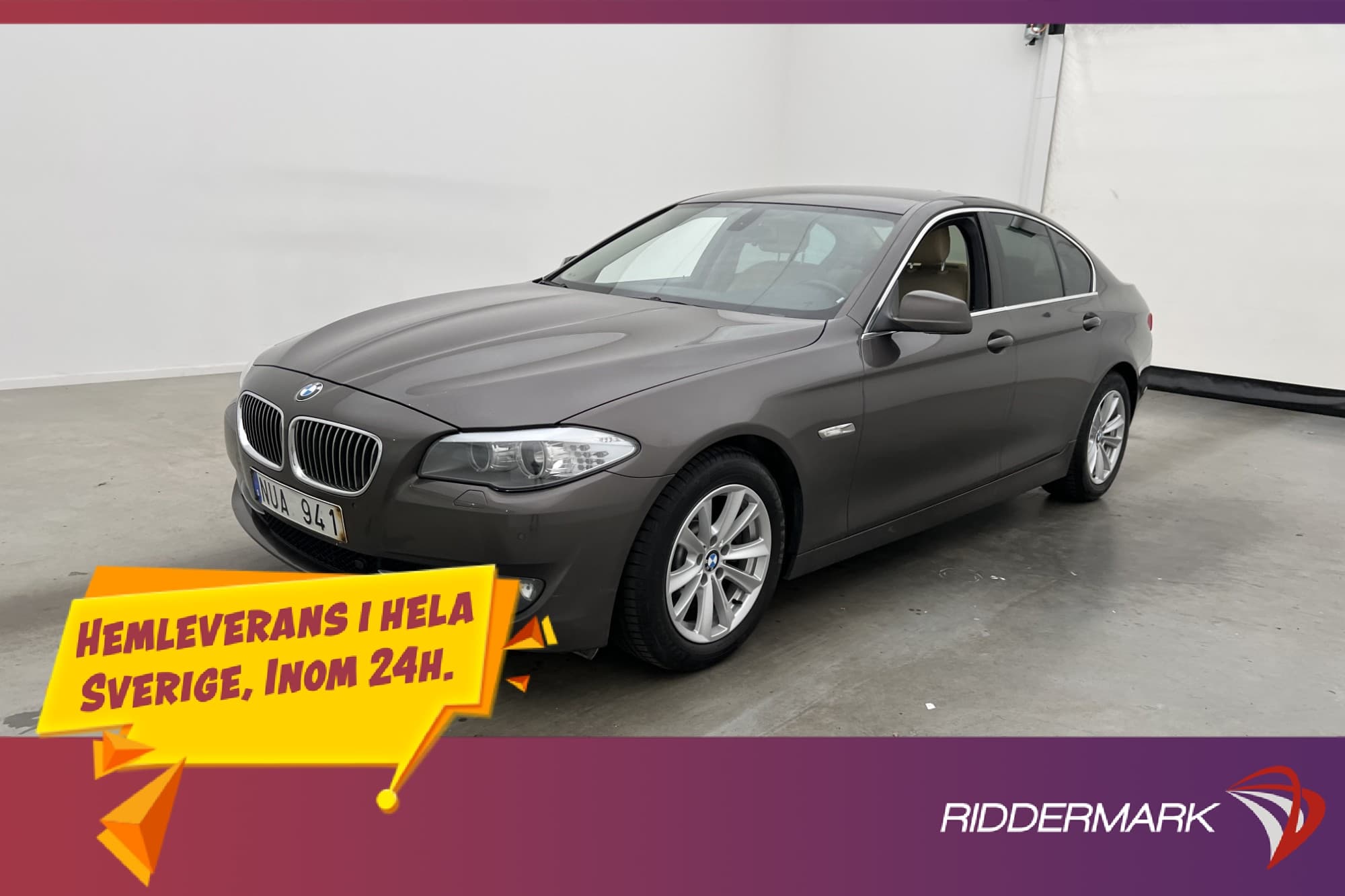 BMW 520 d Sedan 184hk Två-Brukare Sensorer Dragkrok