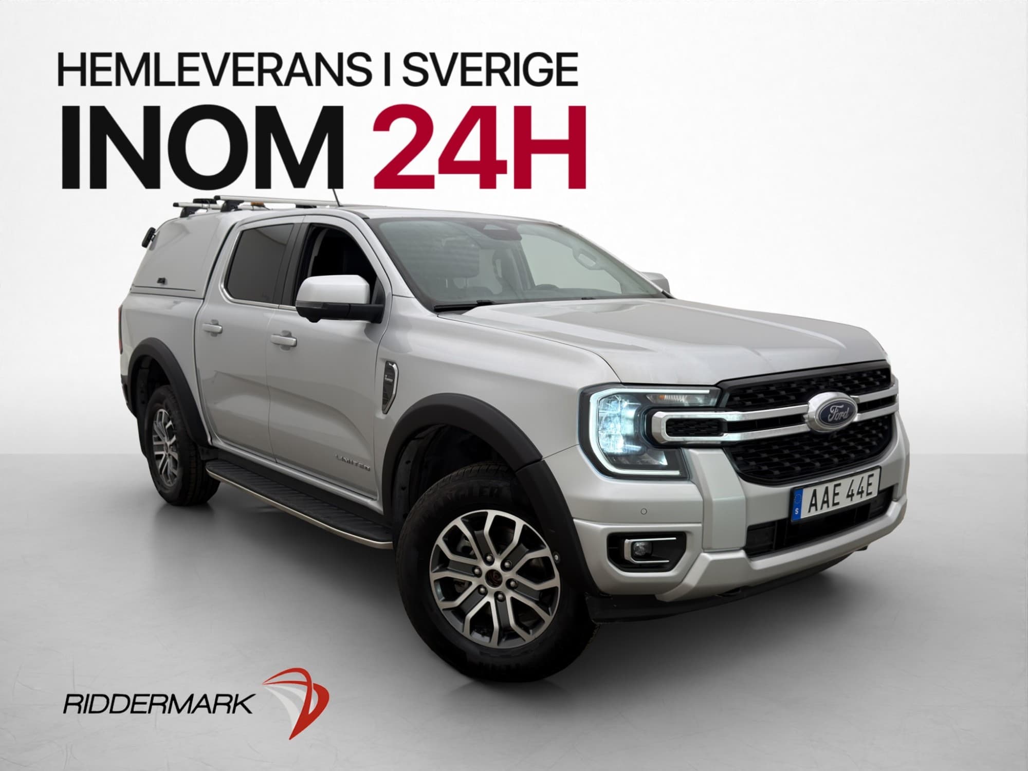 Ford ranger Limited e-4WD Värm Drag CARPLAY Kåpa 360° Moms