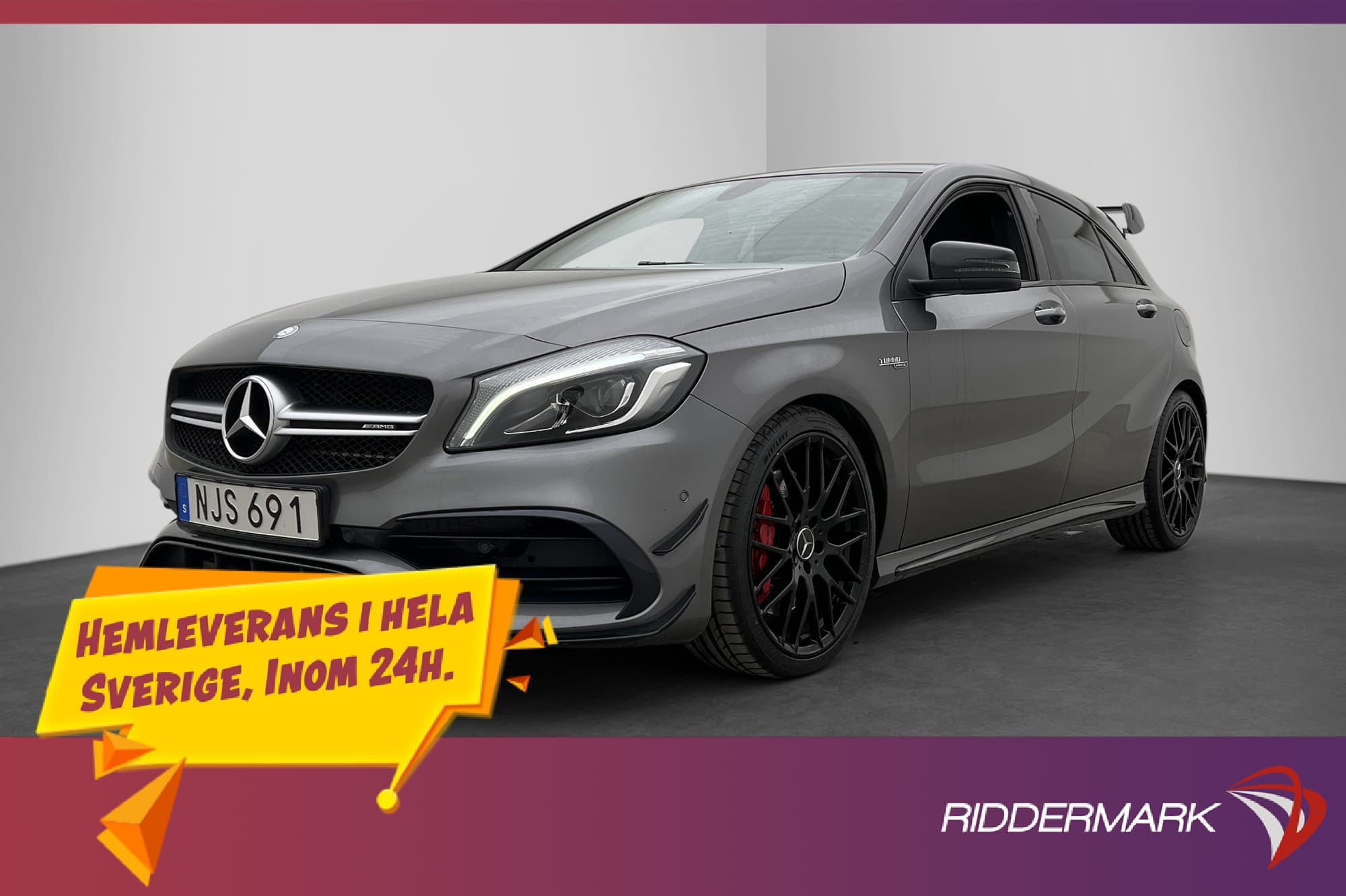 Mercedes-Benz A 45 AMG 4M 381hk Pano Night Läder Keyless