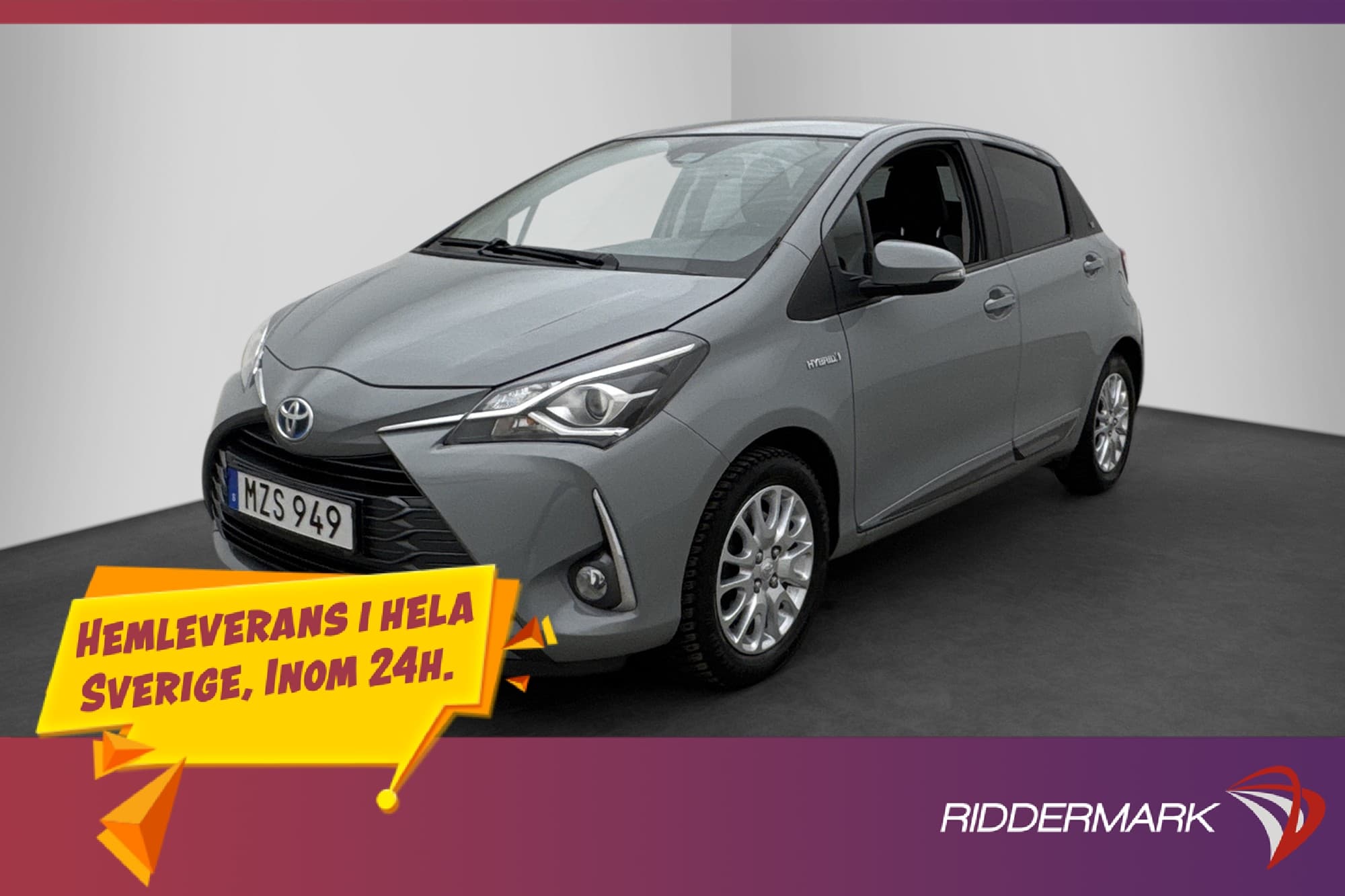 Toyota Yaris Hybrid 101hk Y20 Kamera Farthållare Bluetooth