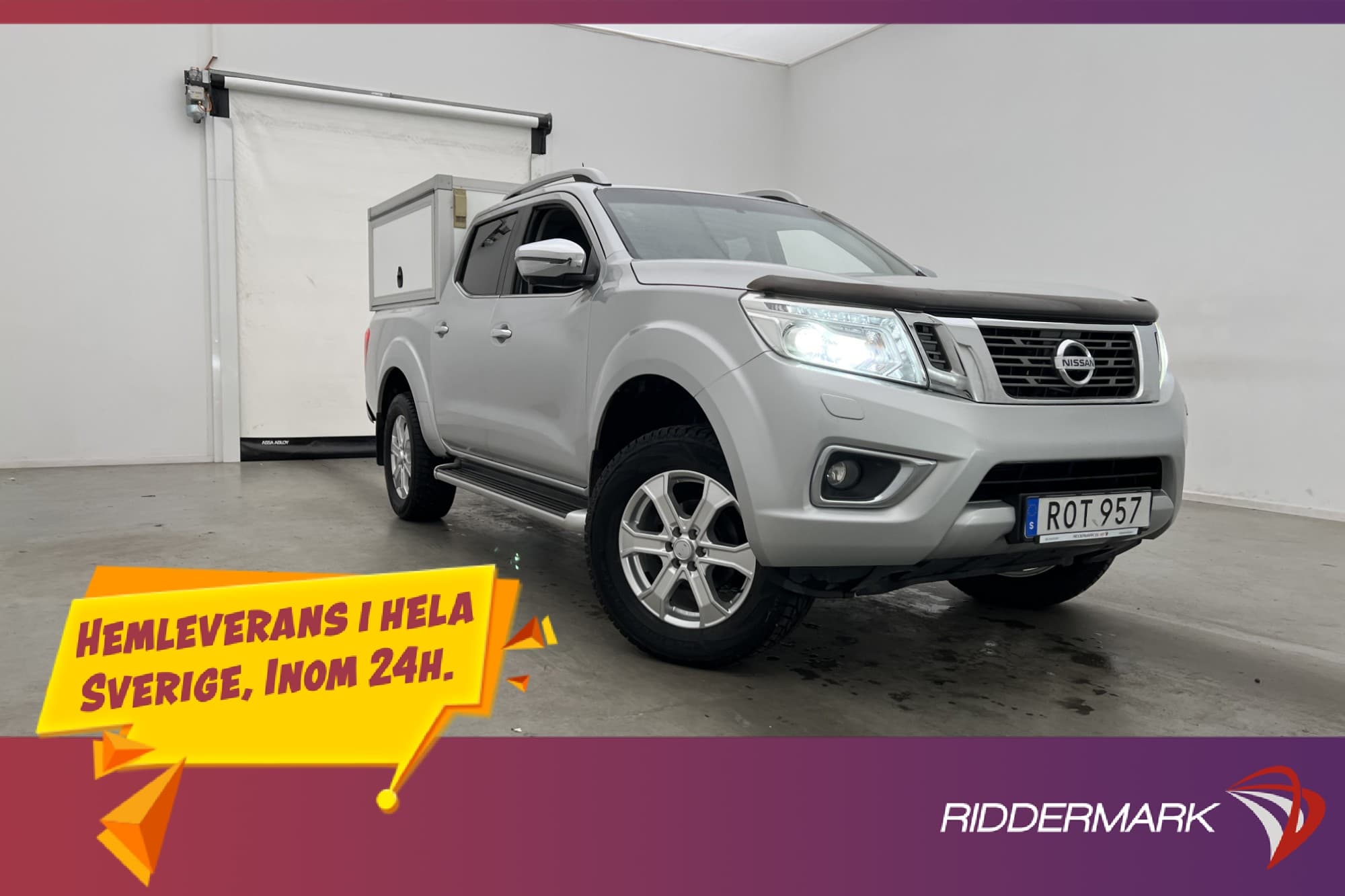 Nissan Navara Tekna 2.3dCi 4WD Drag Diff Skinn YDRESKÅP Moms
