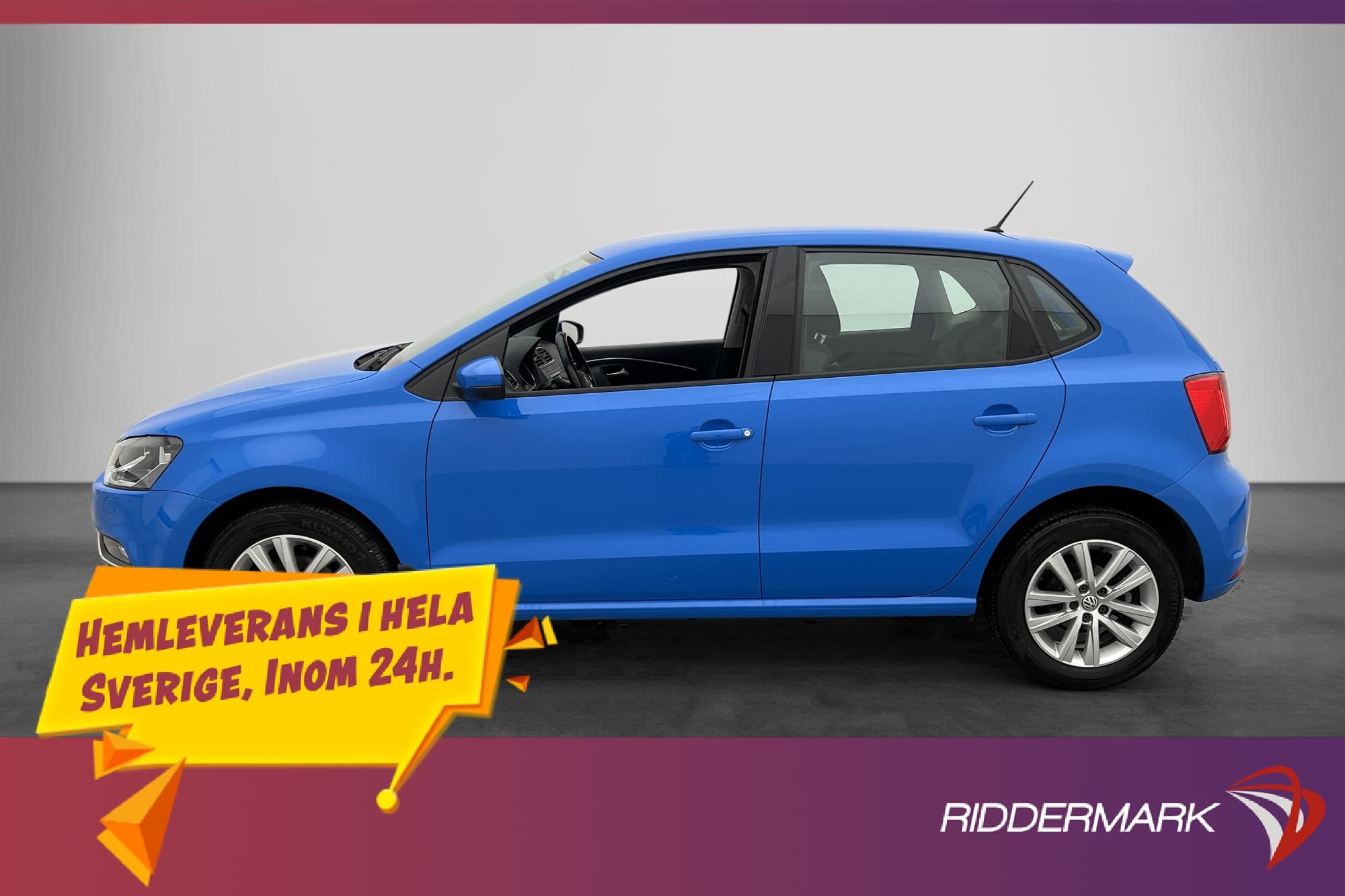 Volkswagen Polo 5-dörrar 1.2 TSI 90hk Bluetooth 0.47l/mil