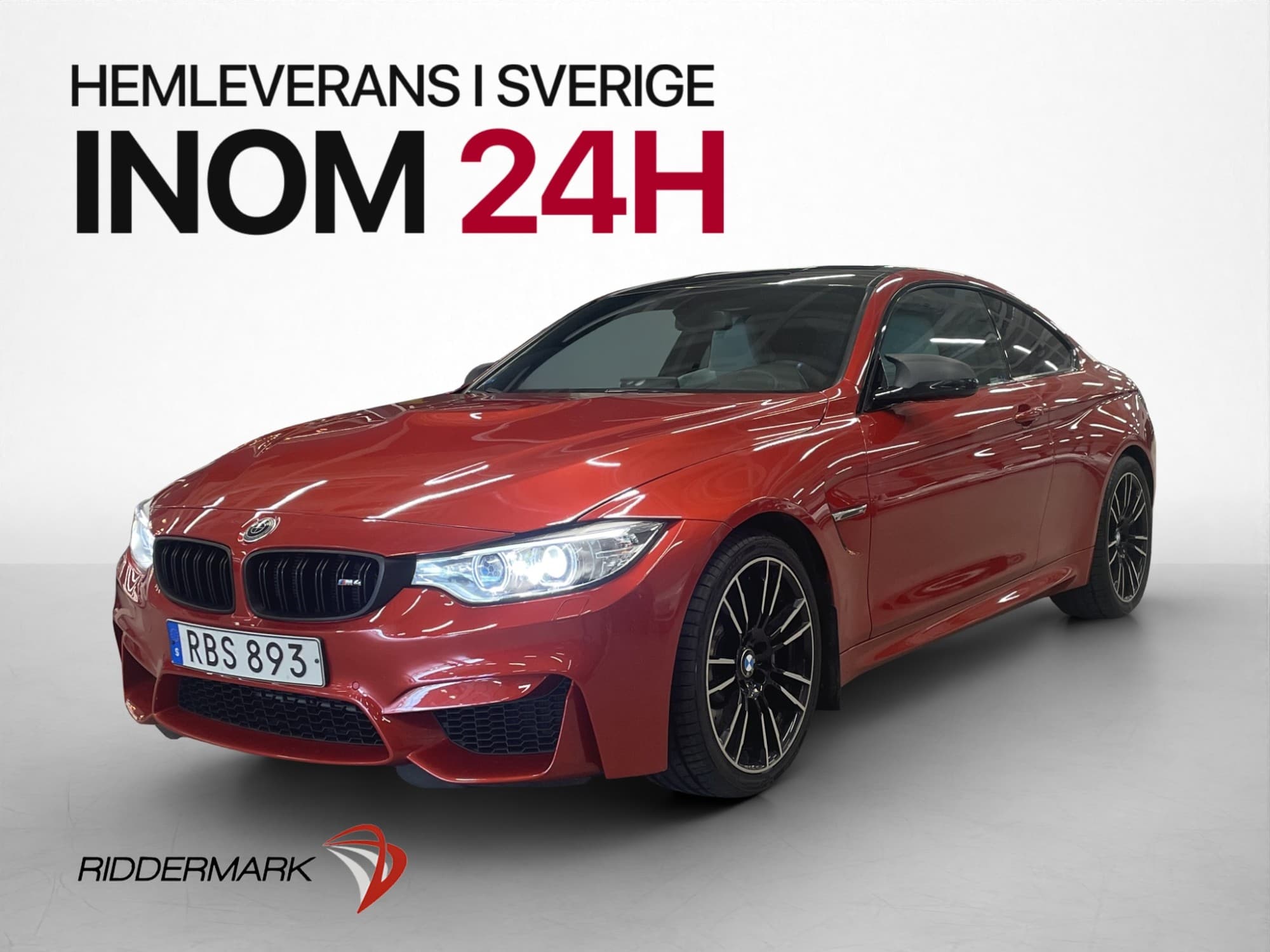 BMW M4 Coupé 431hk HUD Navi Shadow Comfort Läder