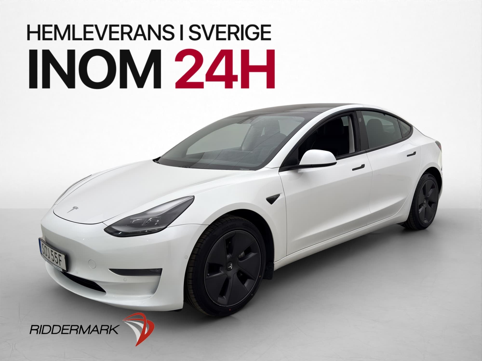 Tesla Model 3 Long Range AWD Svensksåld Panorama MOMS