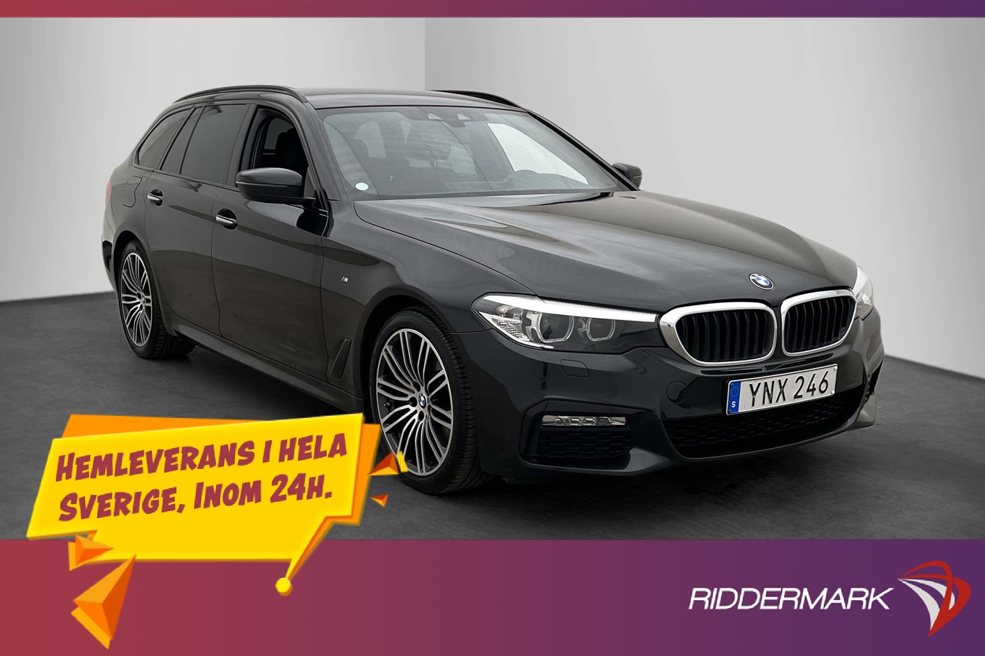 BMW 520 d Touring 190hk M Sport HiFi Kamera Dragkrok Navi