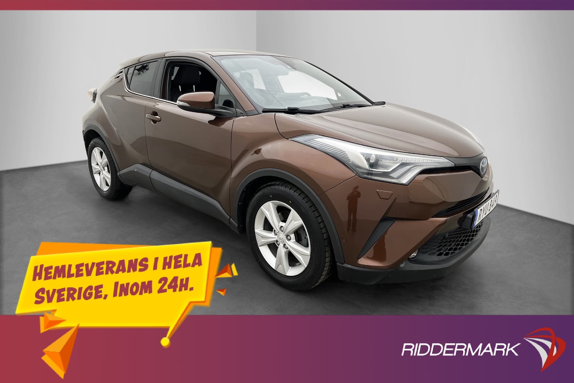 Toyota C-HR Hybrid CVT Läder/Tyg Kamera Navi Adapt-fart LED
