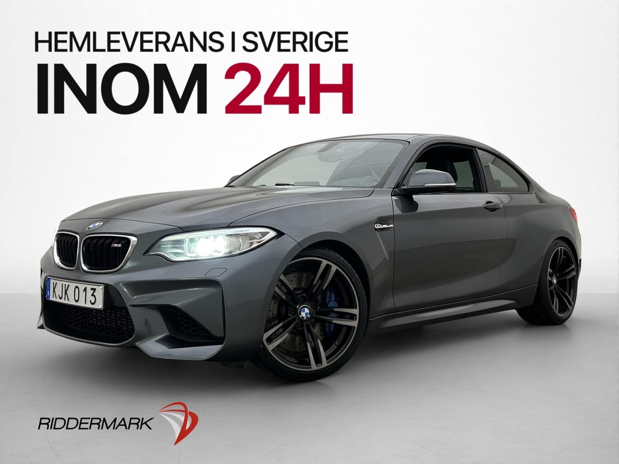 BMW M2 370hk Manuell Eibach HiFi Navi Skinn Låga mil