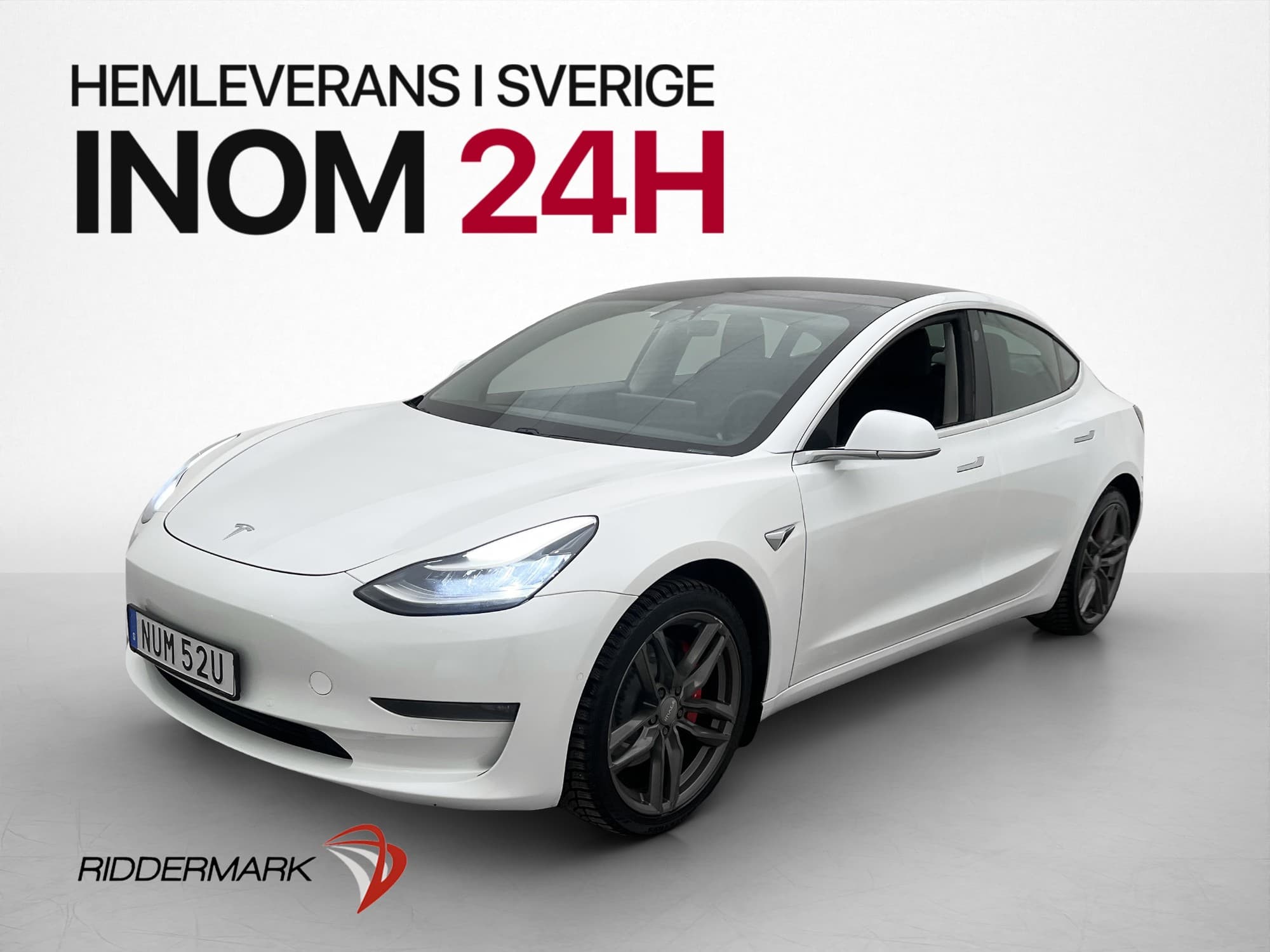 Tesla Model 3 Performance AWD 513hk Svensksåld AP Pano MOMS