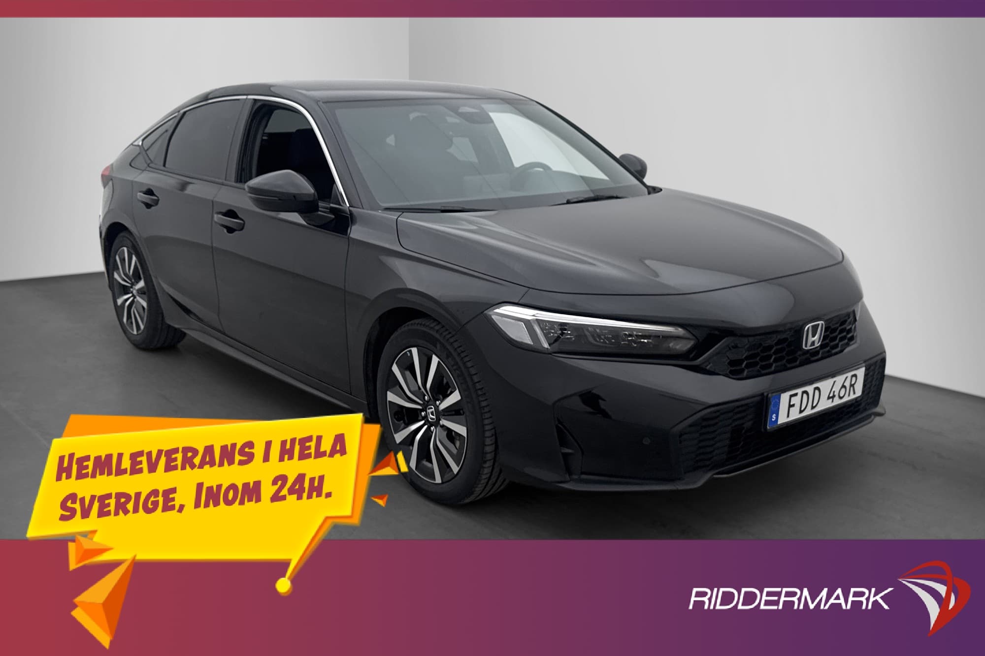 Honda Civic e:HEV e-CVT 184hk Elegance Navi Kamera