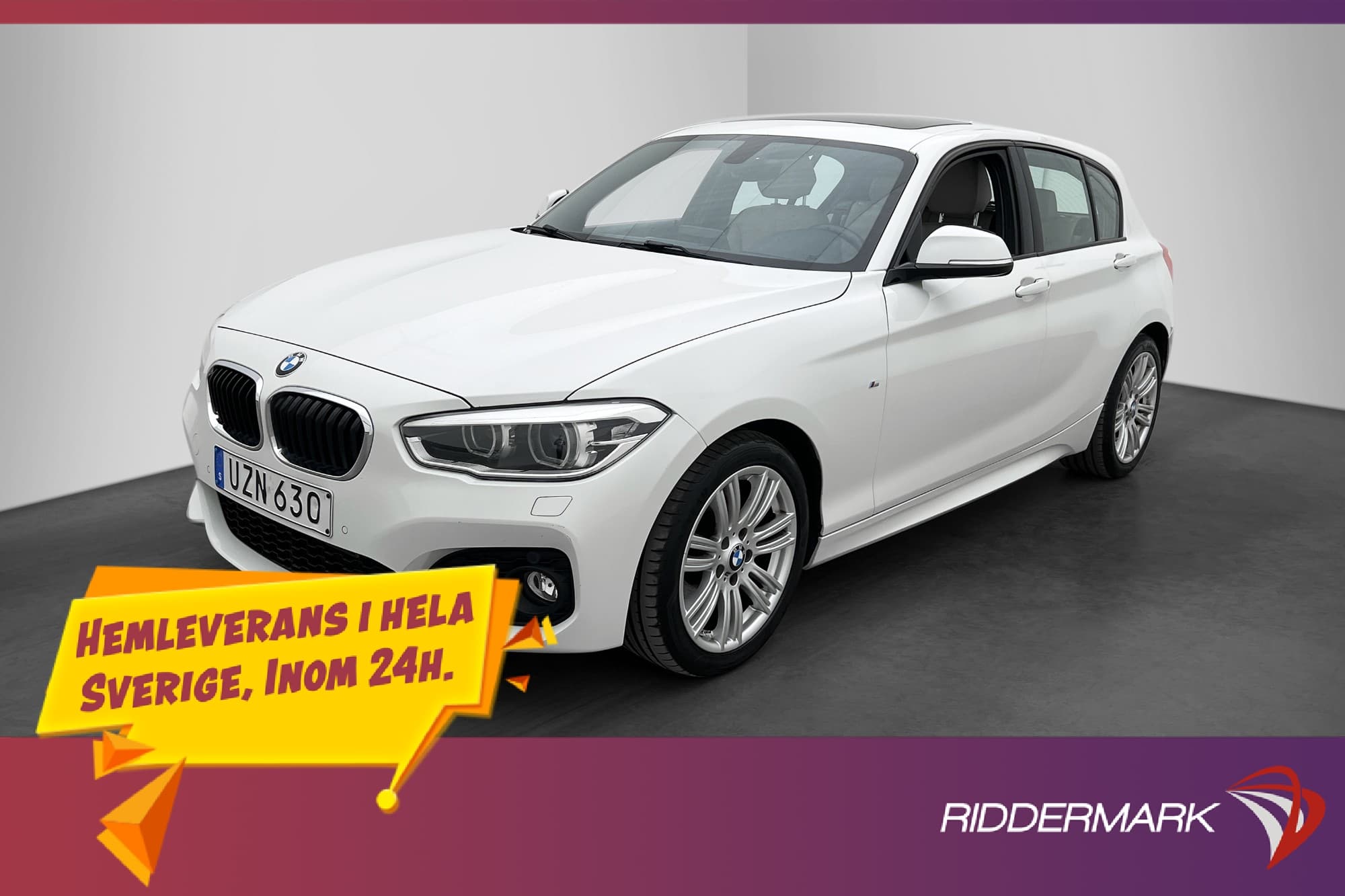 BMW 120 d 190hk M Sport Taklucka HiFi P-Sensorer Skinn