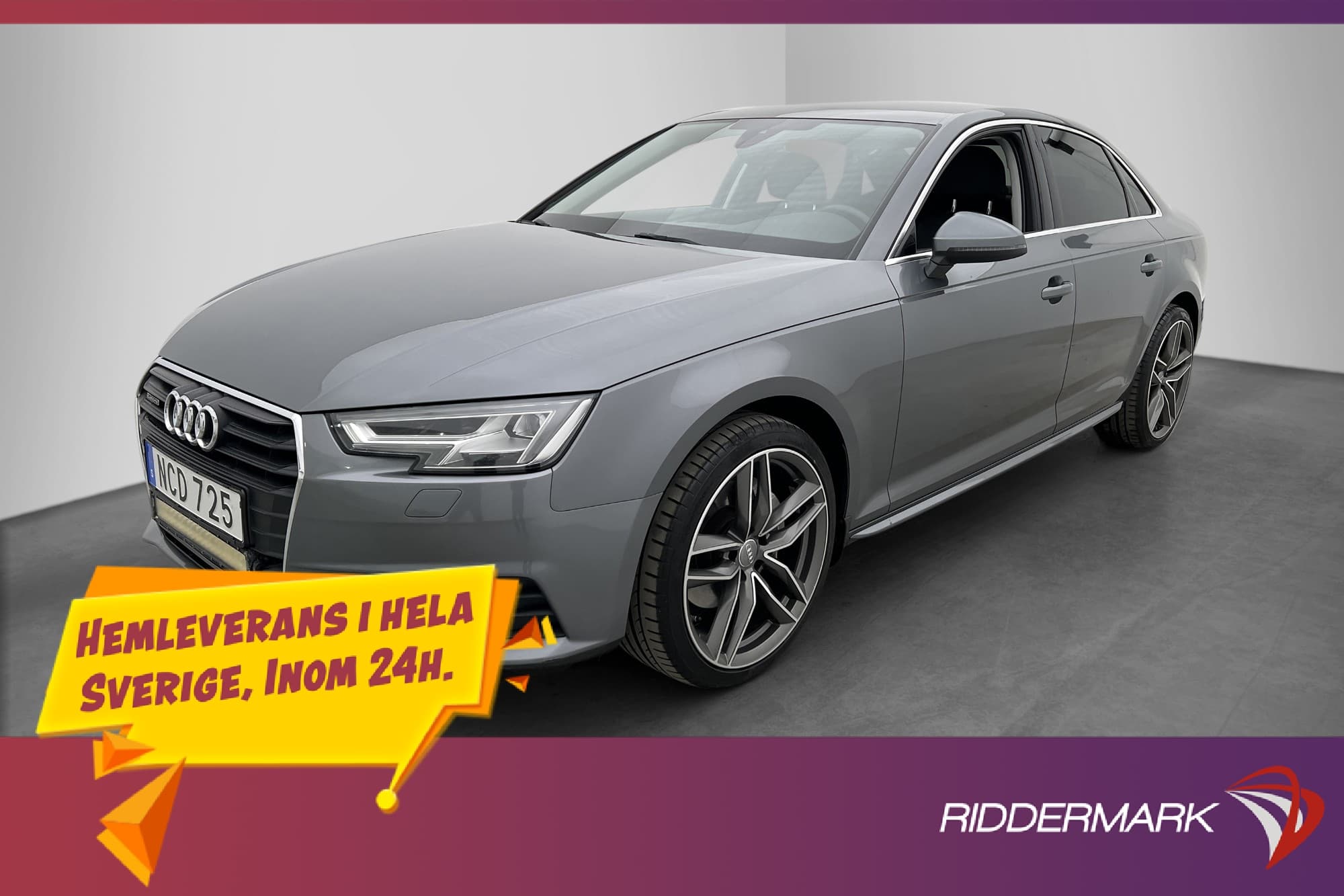 Audi A4 3.0 V6 Q Proline P-Sensorer Farthållare Bluetooth