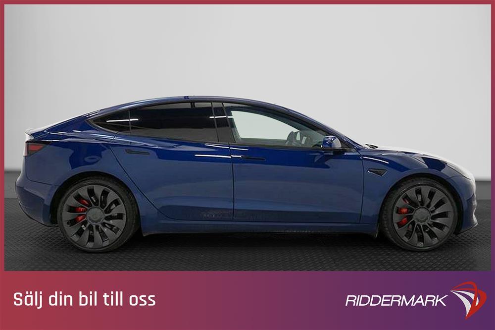 Tesla Model 3 Performance AWD Svensksåld Premiumexteriör