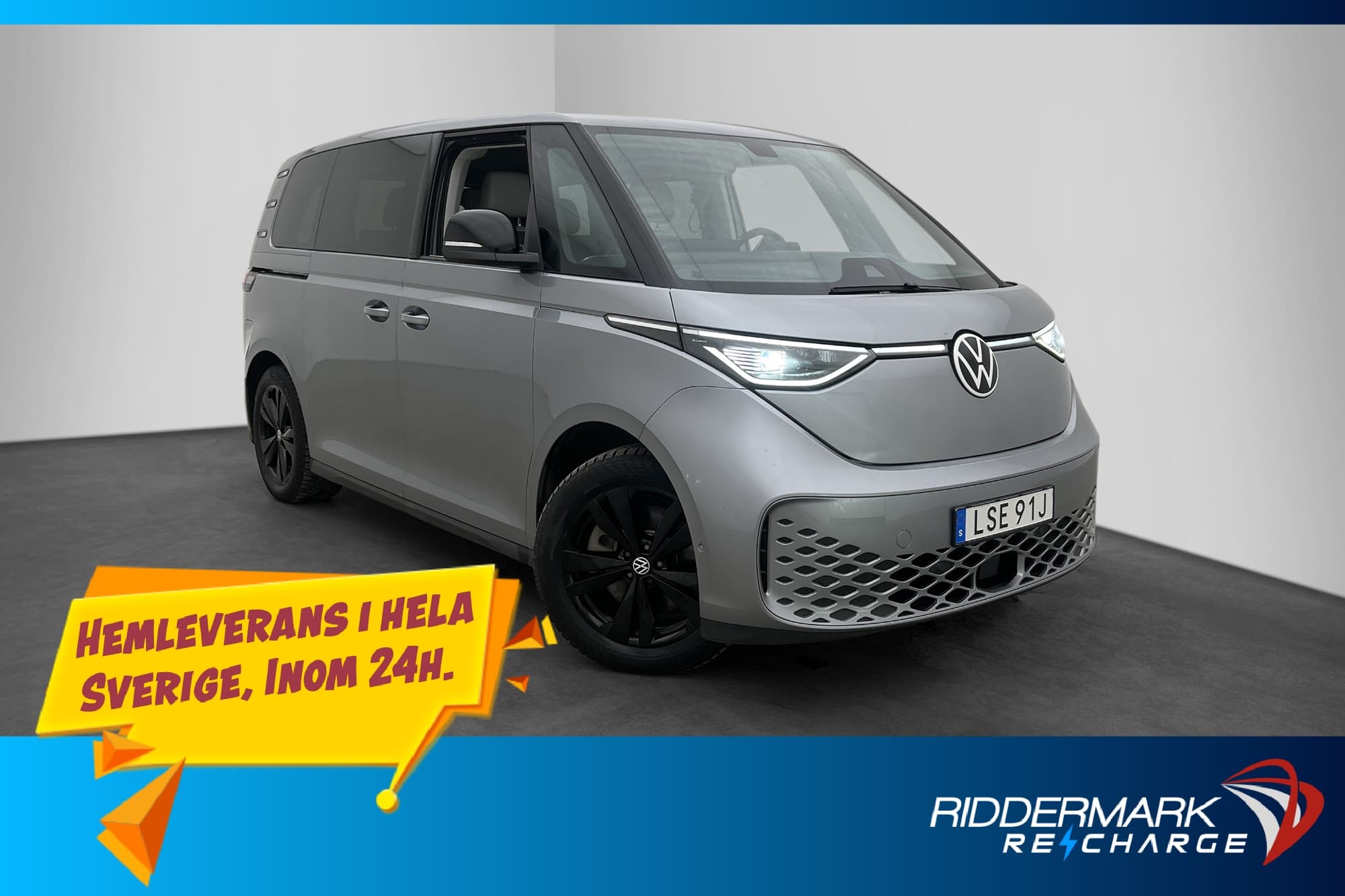 Volkswagen ID. Buzz Style 204hk Dragkrok Kamera CARPLAY Moms