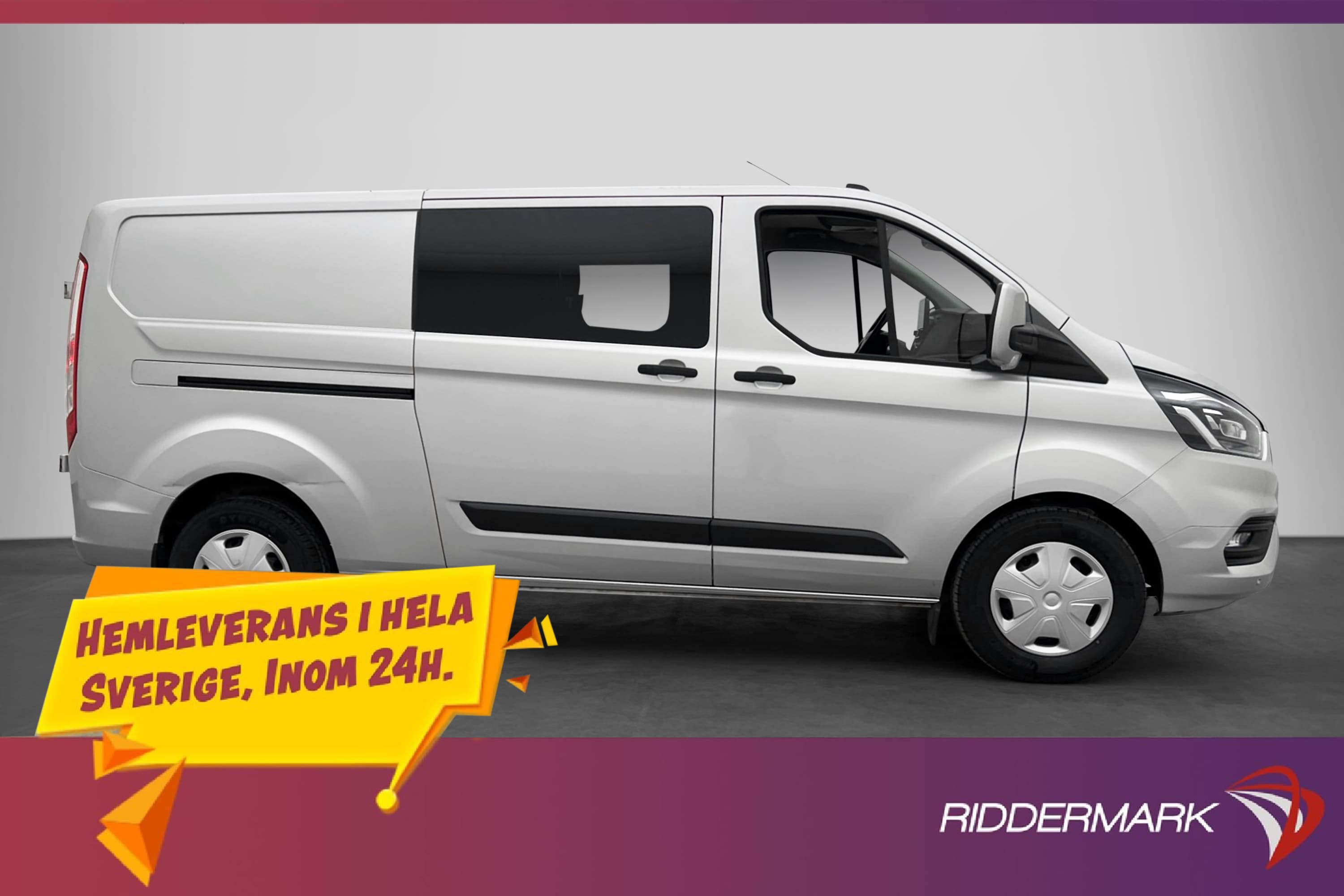 Ford Transit Custom CrewVan L2 Värm Drag B-Kamera 5-Sit Moms