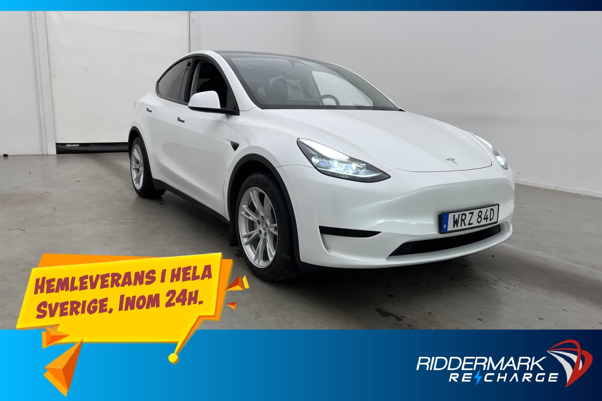 Tesla Model Y Standard Range 299hk Pano Autopilot Drag MOMS