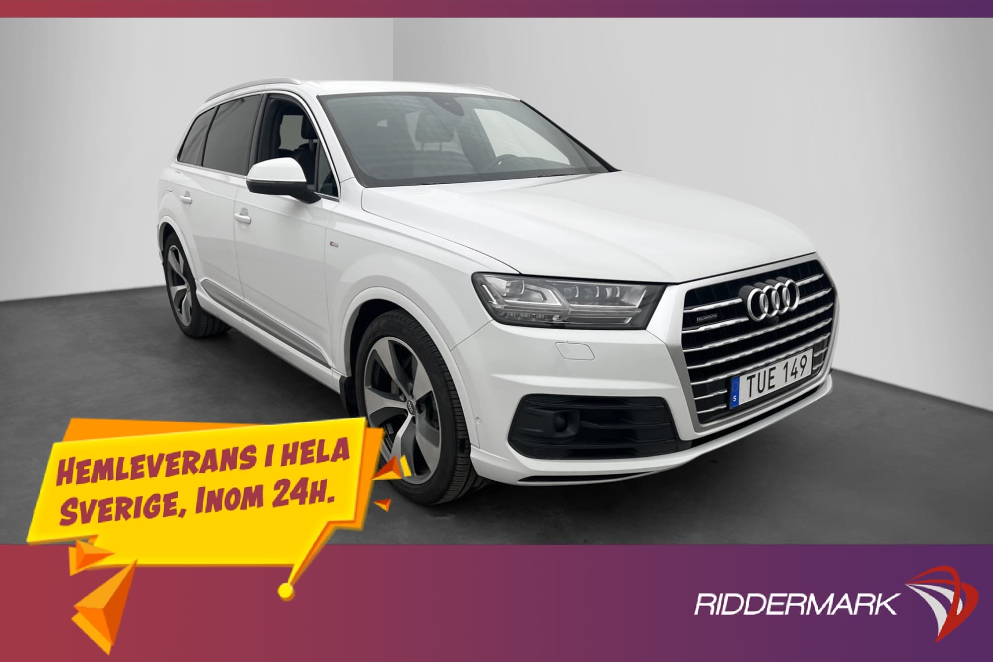 Audi Q7 50 TDI Q S-Line 7-Sits Cockpit BOSE Värmare 360° Nav