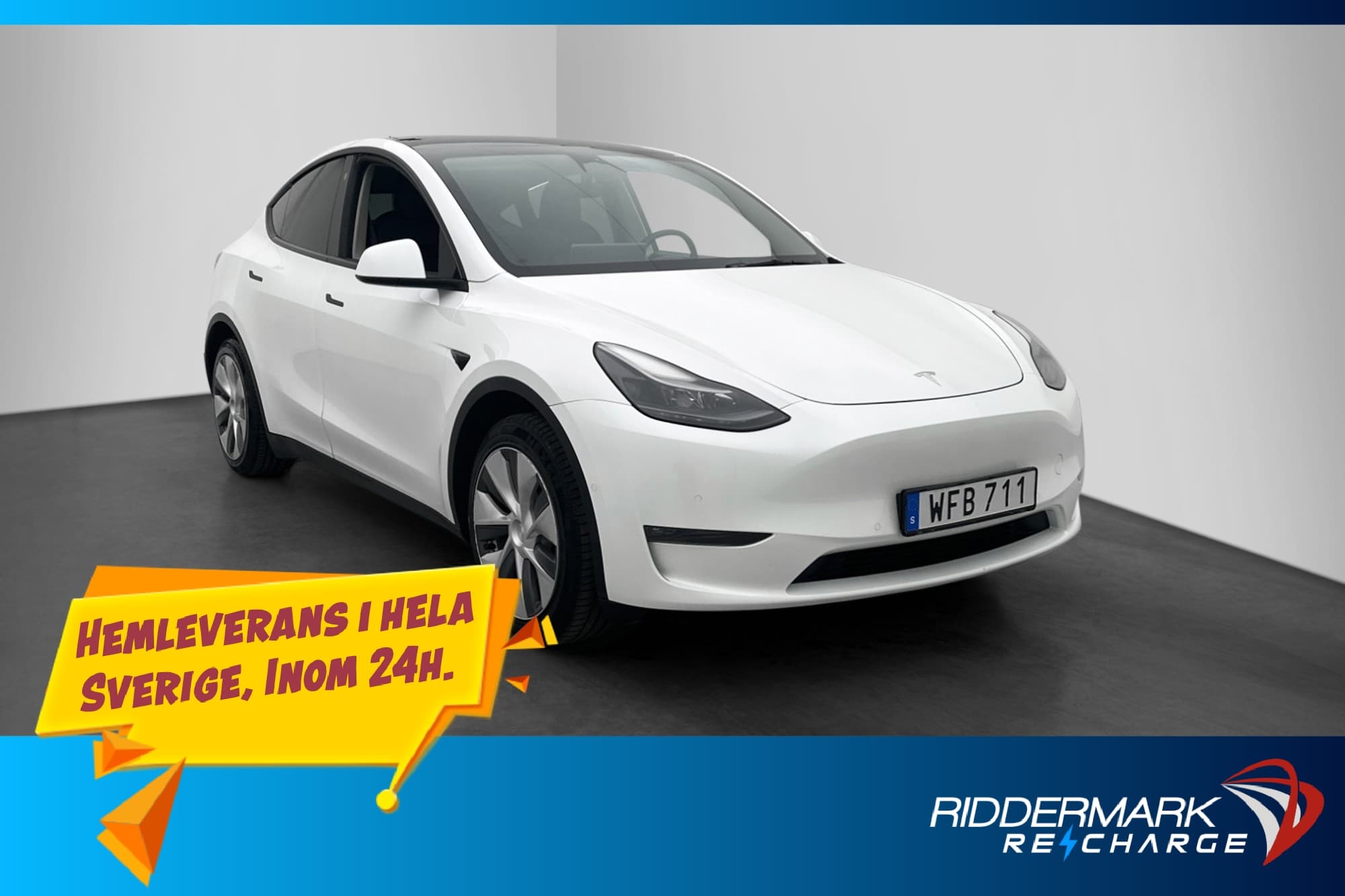 Tesla Model Y Long Range AWD Autopilot Svensksåld