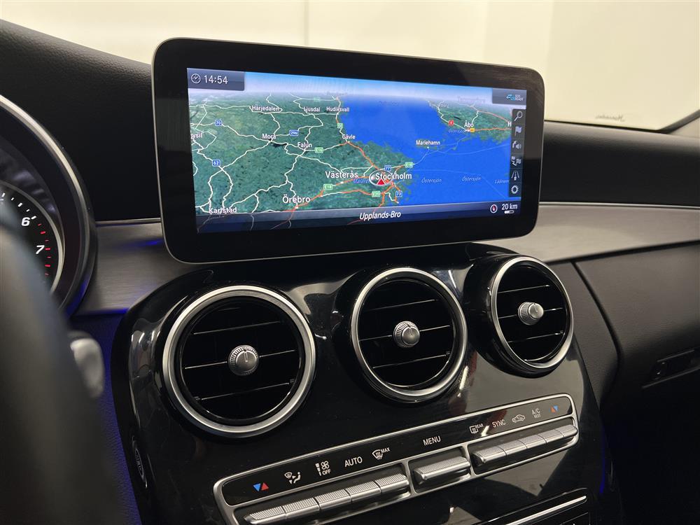 Mercedes-Benz C 200 184hk GPS Ambient Välserv 0,59l/milinteriör