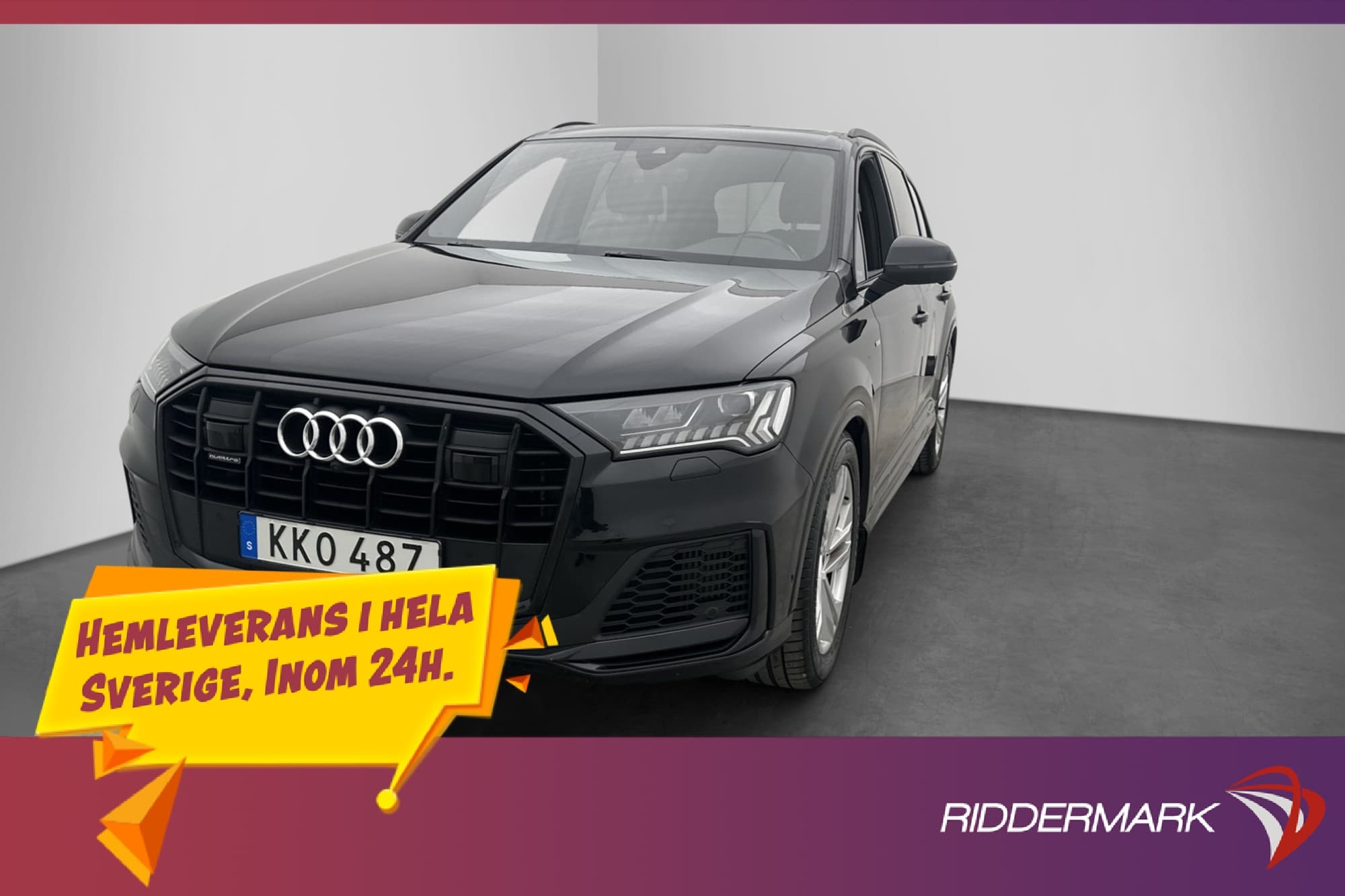 Audi Q7 60 TFSI e 456hk Quattro S-Line 360° Pano Luft Drag