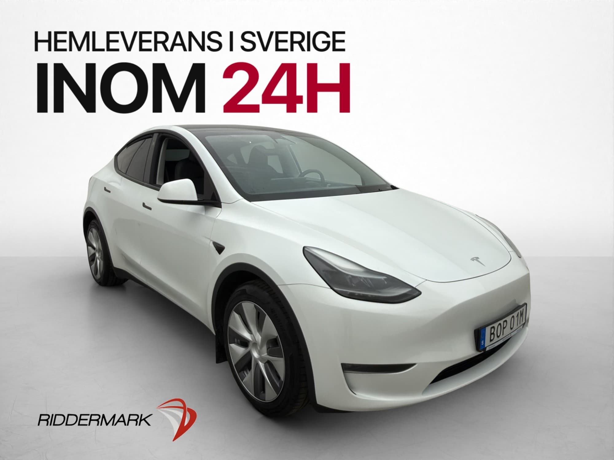 Tesla Model Y Long Range AWD Pano Kamera Skinn Värmare AP