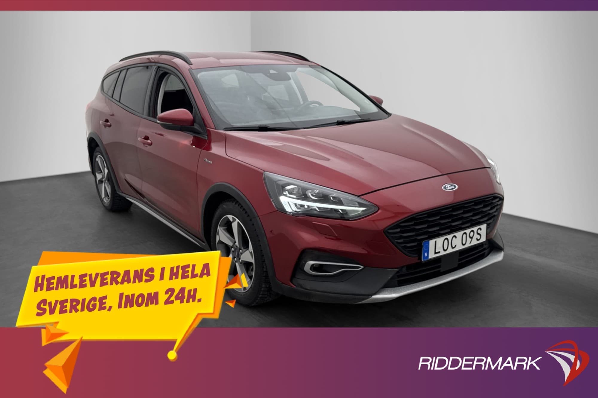 Ford Focus Active Kombi 150hk Värmare Kamera Keyless Adaptiv