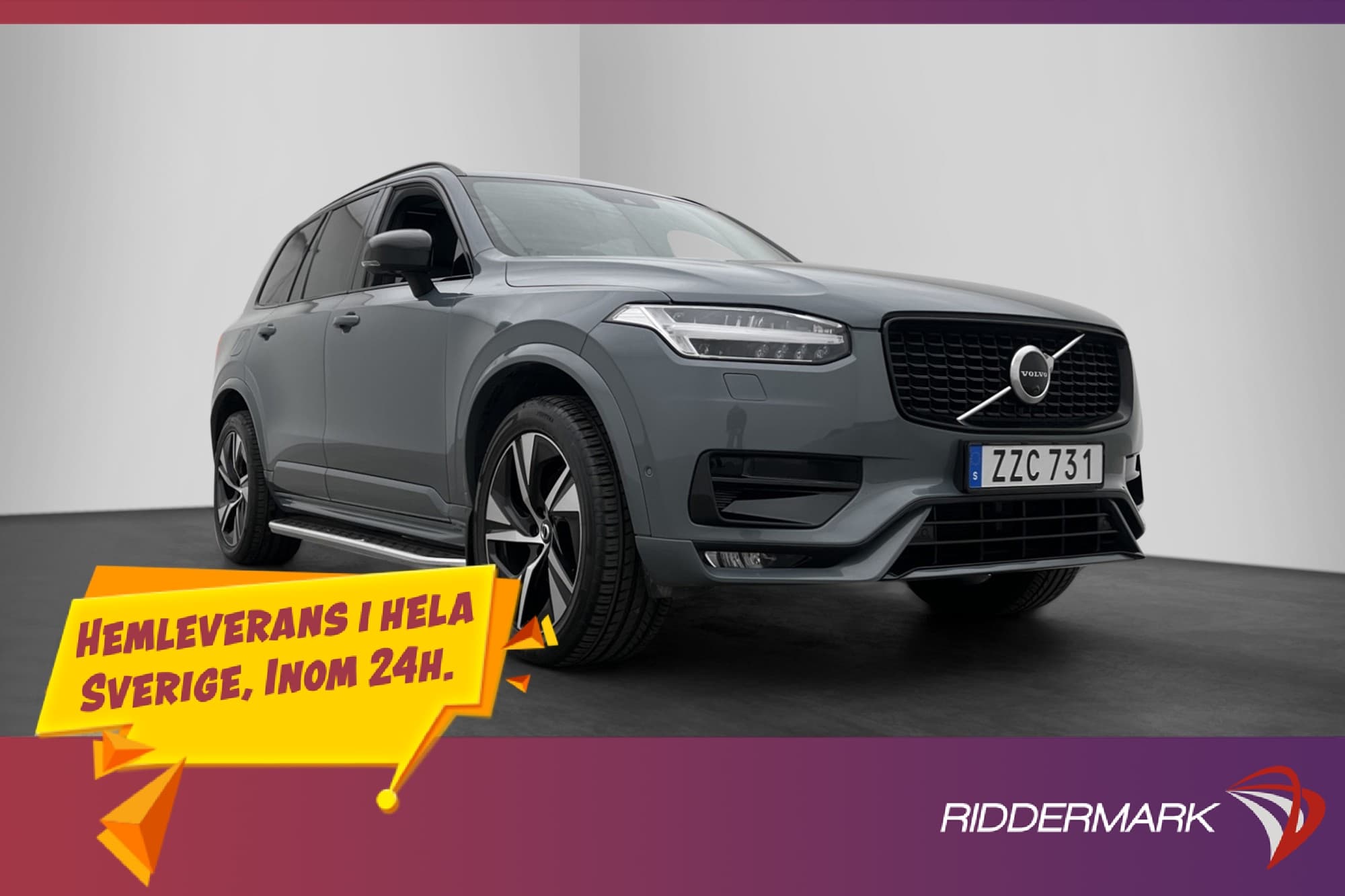 Volvo XC90 B5 AWD R-Design 7 Sits Pano B&W Värmare Luft 360°