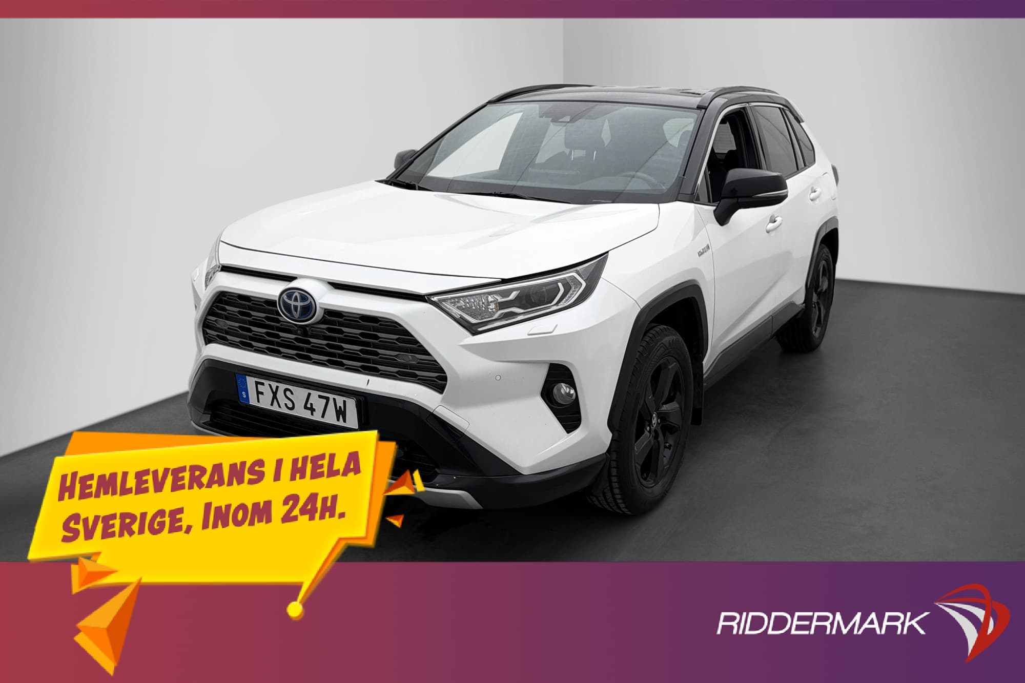 Toyota RAV4 Hybrid AWD 222hk Style M-Värm JBL 360° Drag MOMS