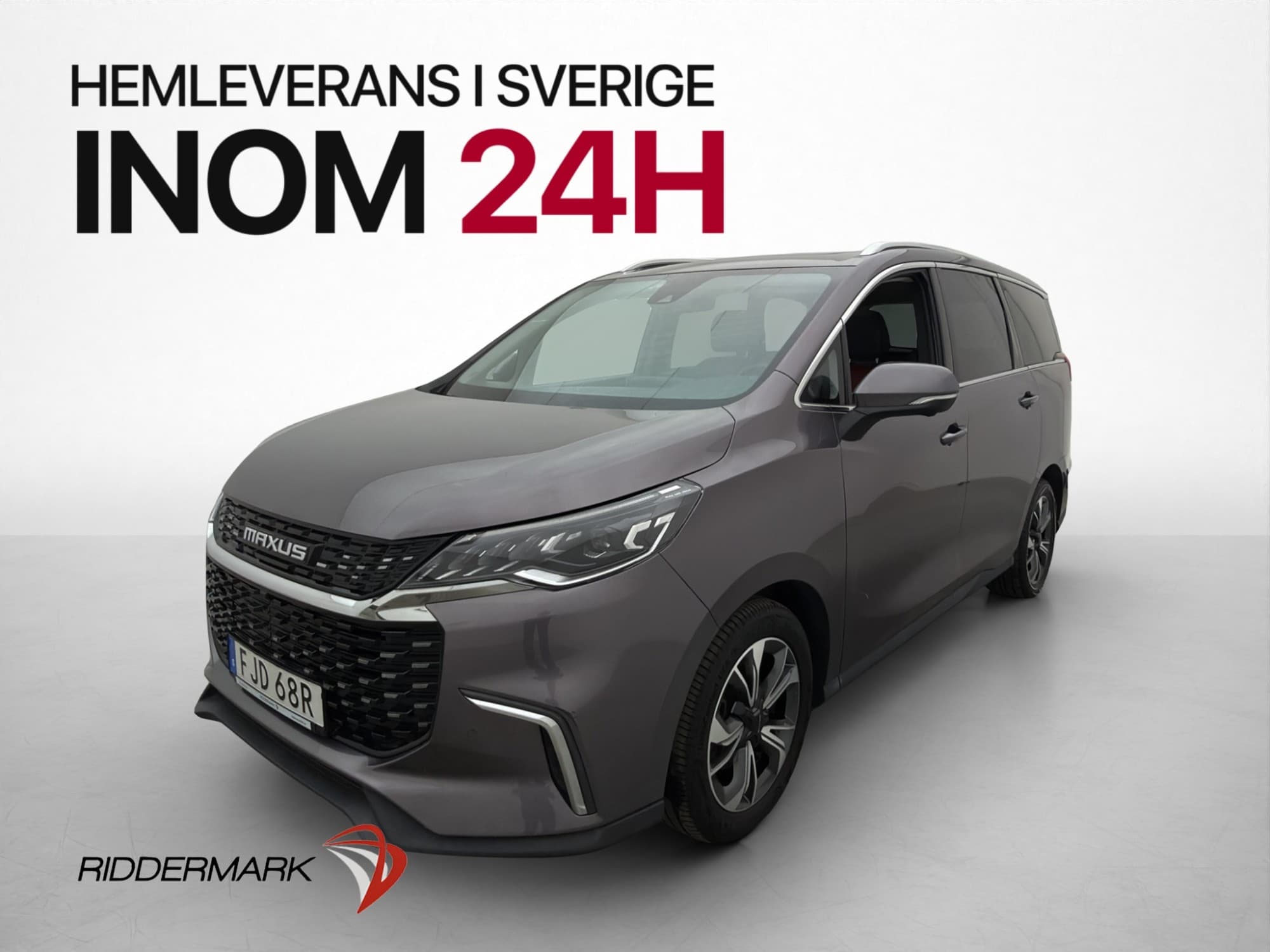 Maxus Euniq 5 52.5 kWh 177hk 7 Sits Pano 360° Skinn Elstolar
