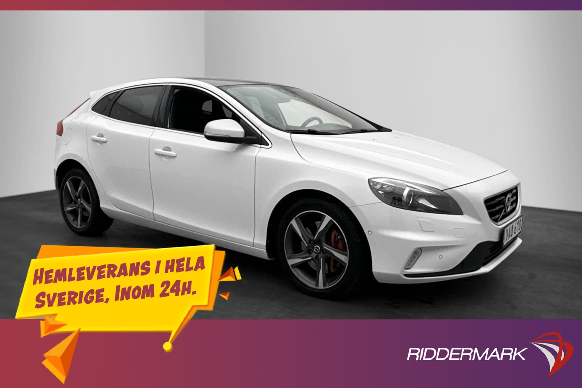 Volvo V40 D4 190hk R-Design Pano Skinn Värmare Navi VOC