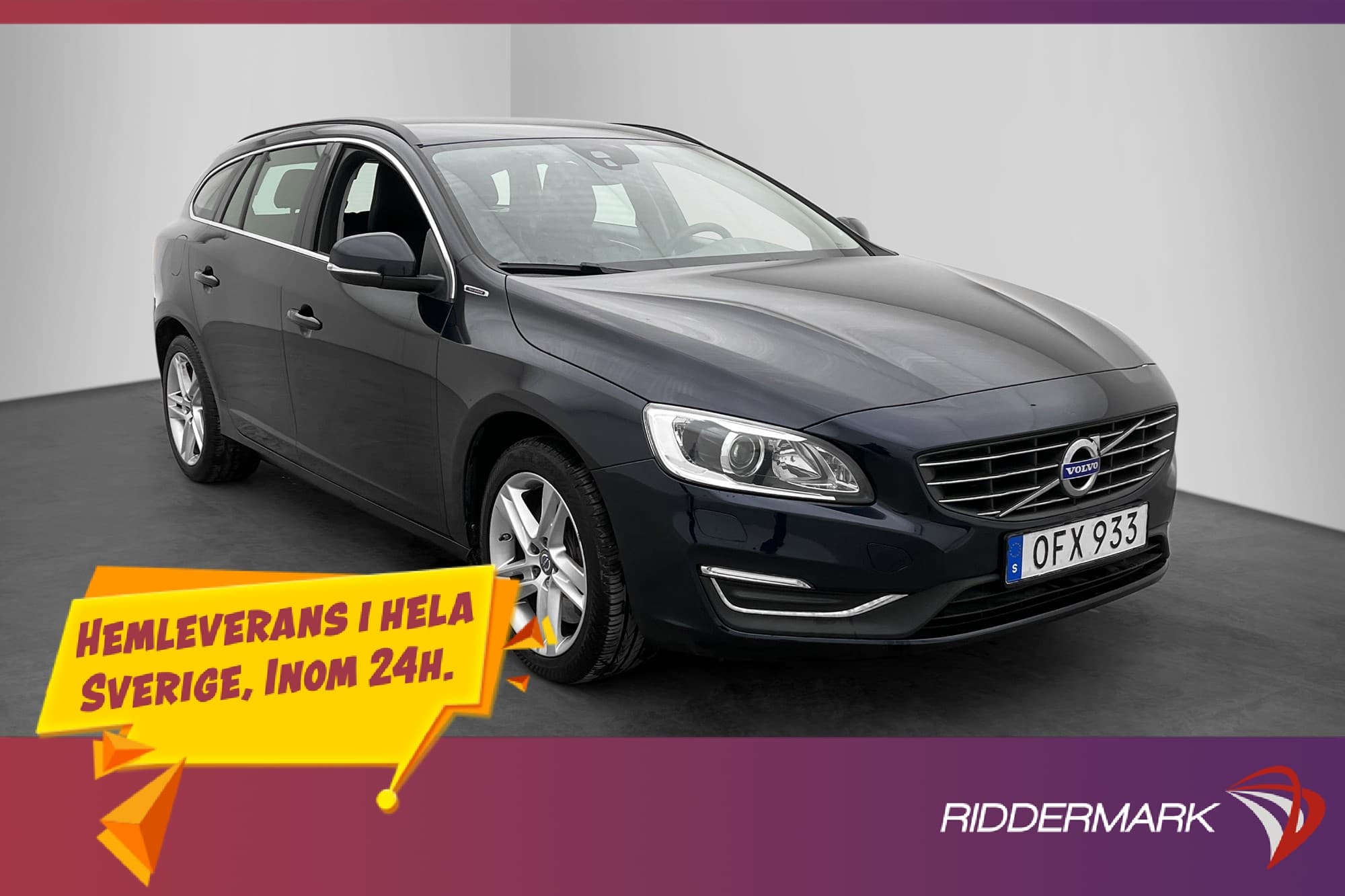 Volvo V60 D5 Plug-in Hybrid AWD 231hk Momentum Värmare Drag