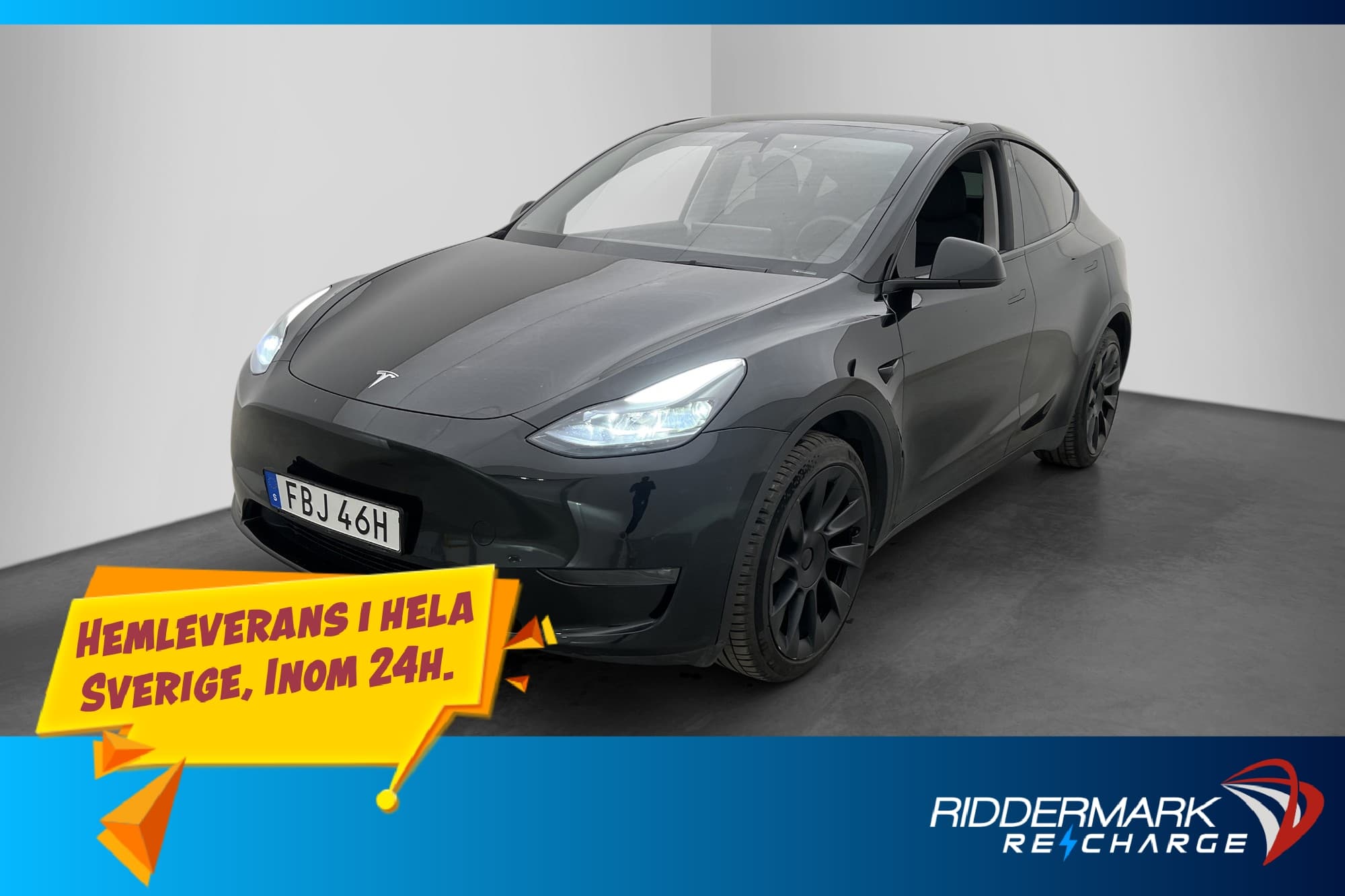 Tesla Model Y Long Range AWD Dragkrok Autopilot Sv.Såld MOMS