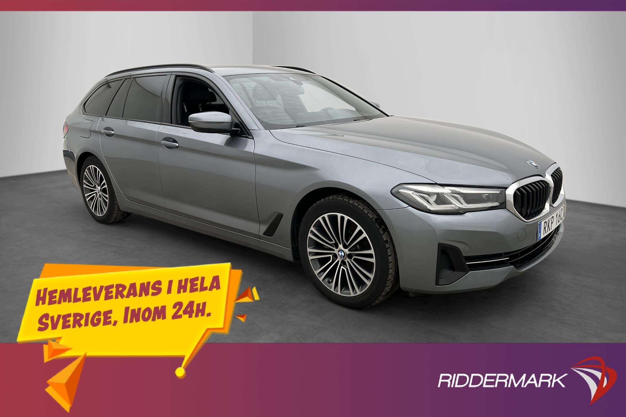 BMW 520d xDrive 190hk Cockpit Skinn Kamera Drag HiFi