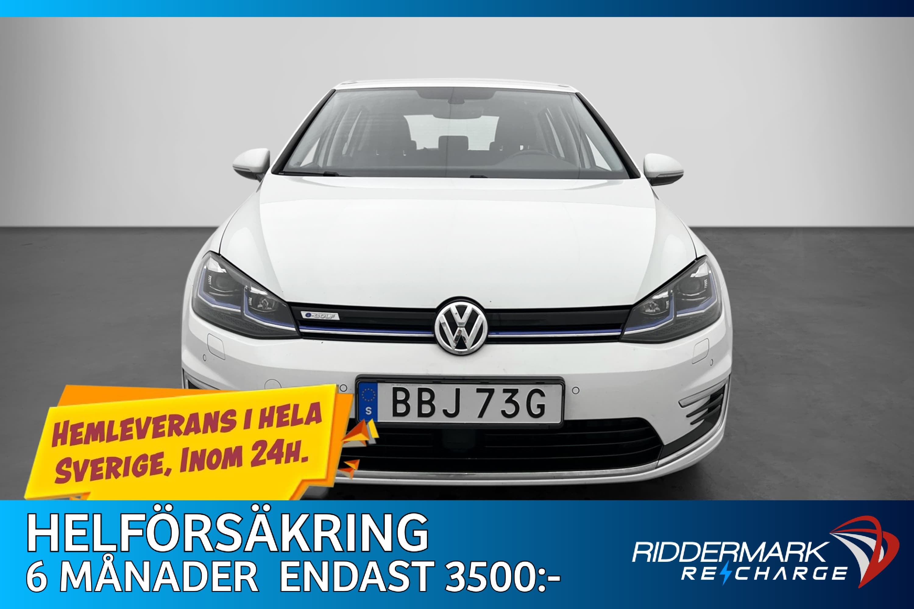 Volkswagen E-Golf 35.8 kWh Cockpit Navi Sensorer CarPlay