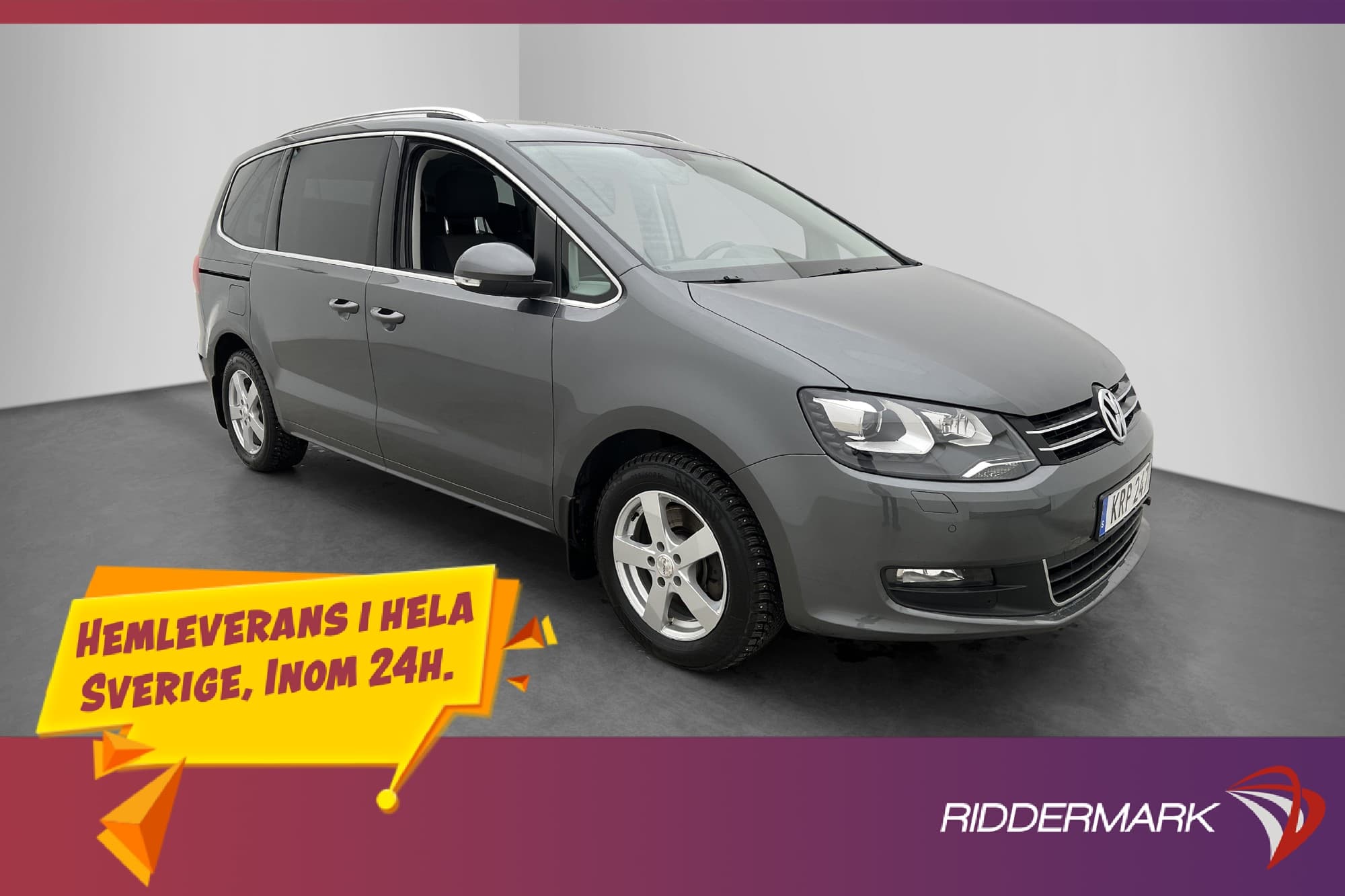 Volkswagen Sharan 2.0 TDI 7-sits Pano Drag D-värm El-dörrar